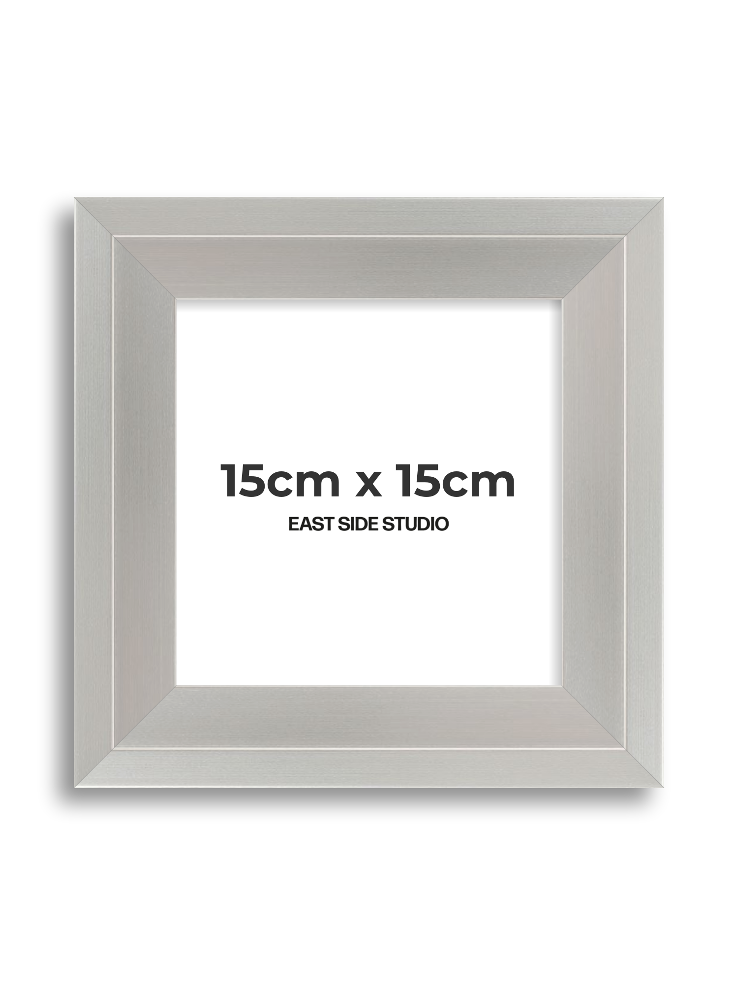 Light silver 15cm x 15cm picture frame