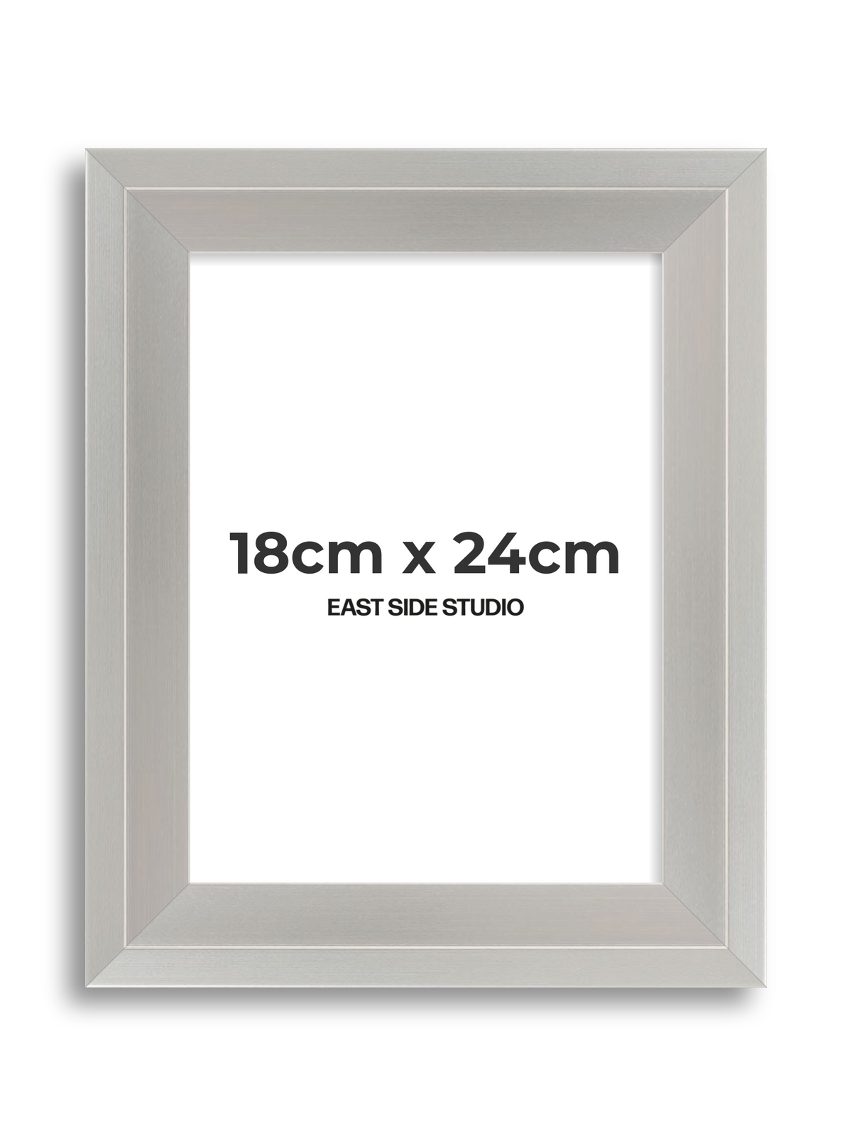 Light silver 18cm x 24cm picture frame