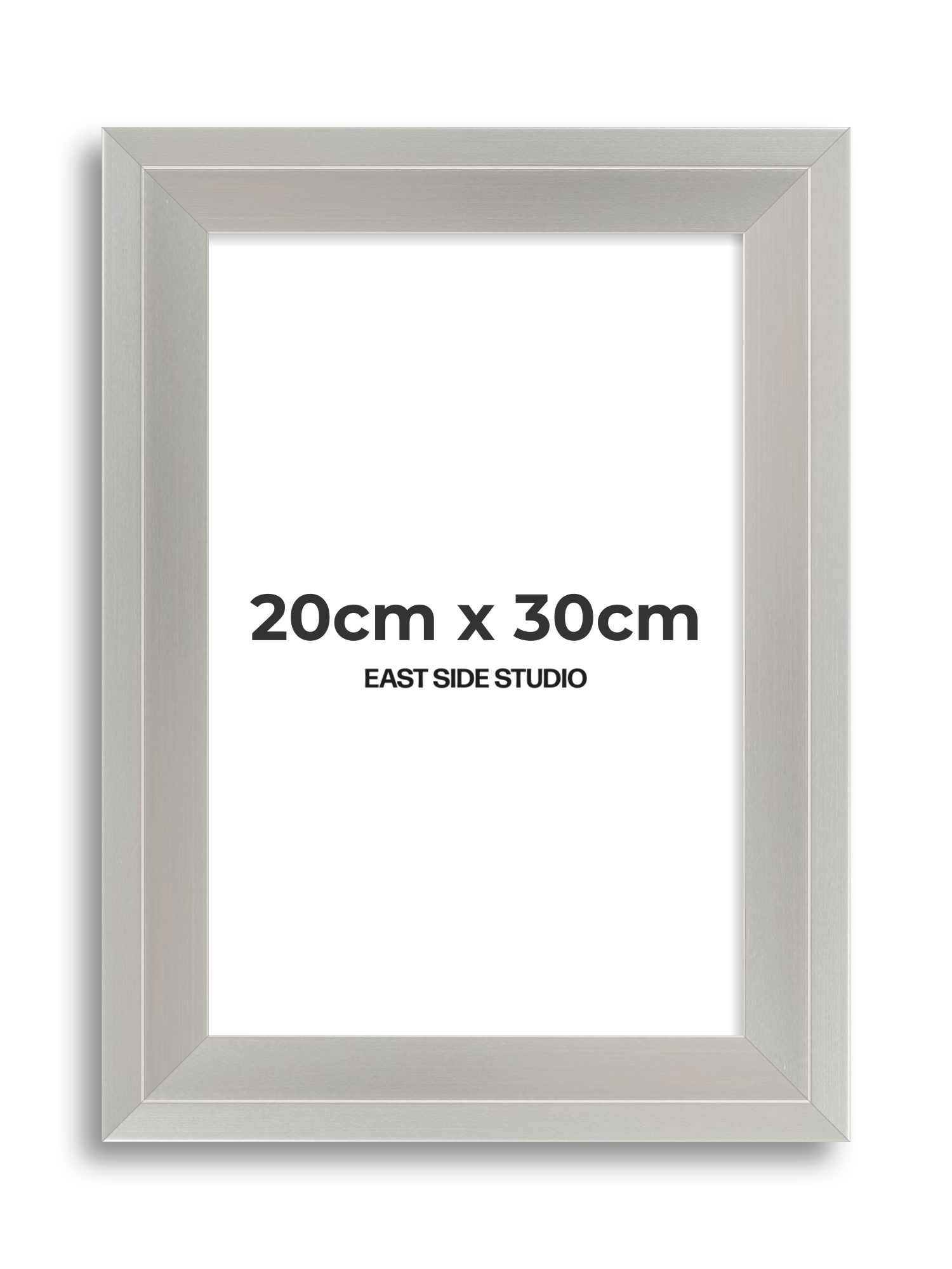 Light silver 20cm x 30cm picture frame