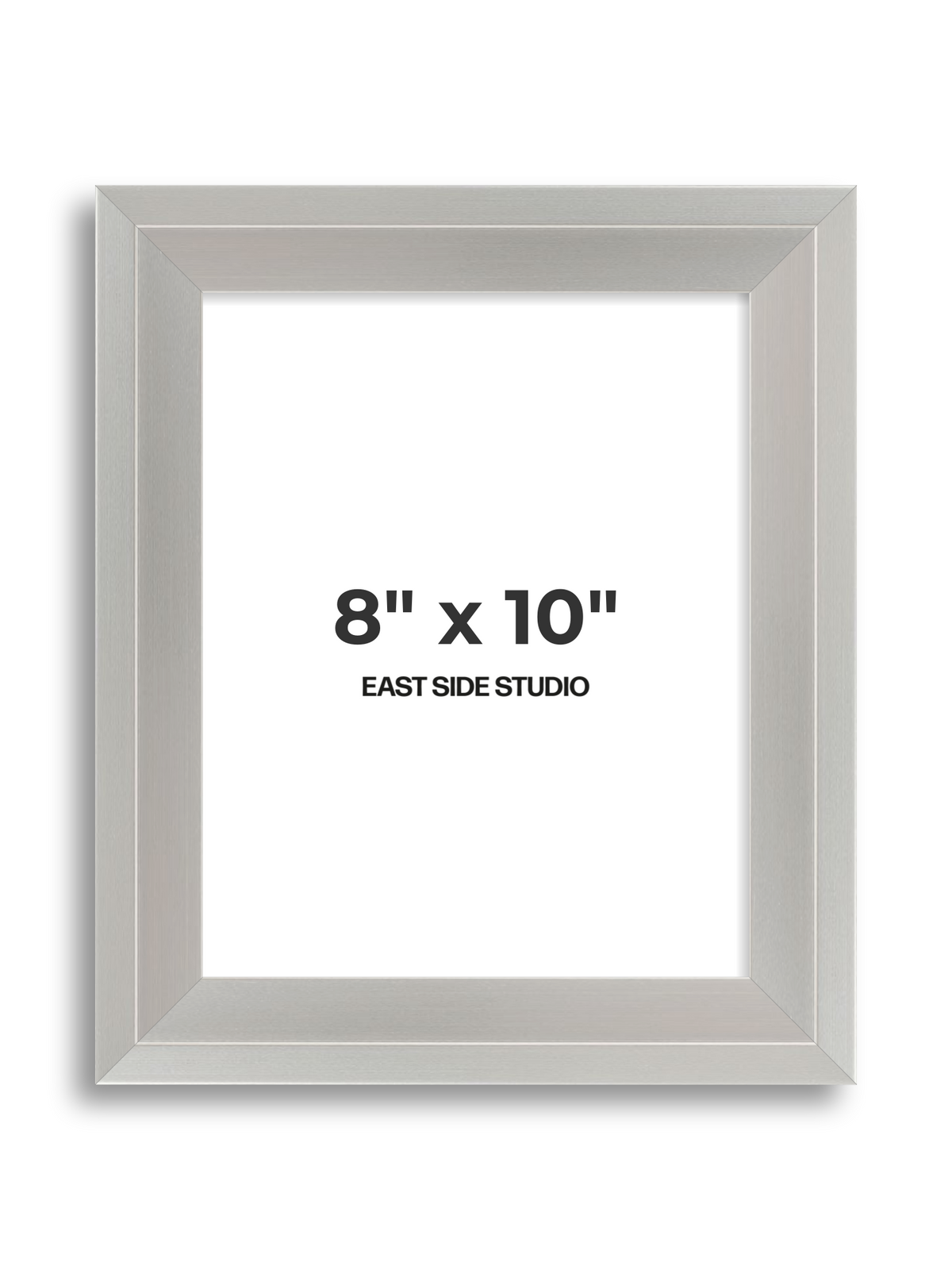 Light silver 8" x 10" picture frame
