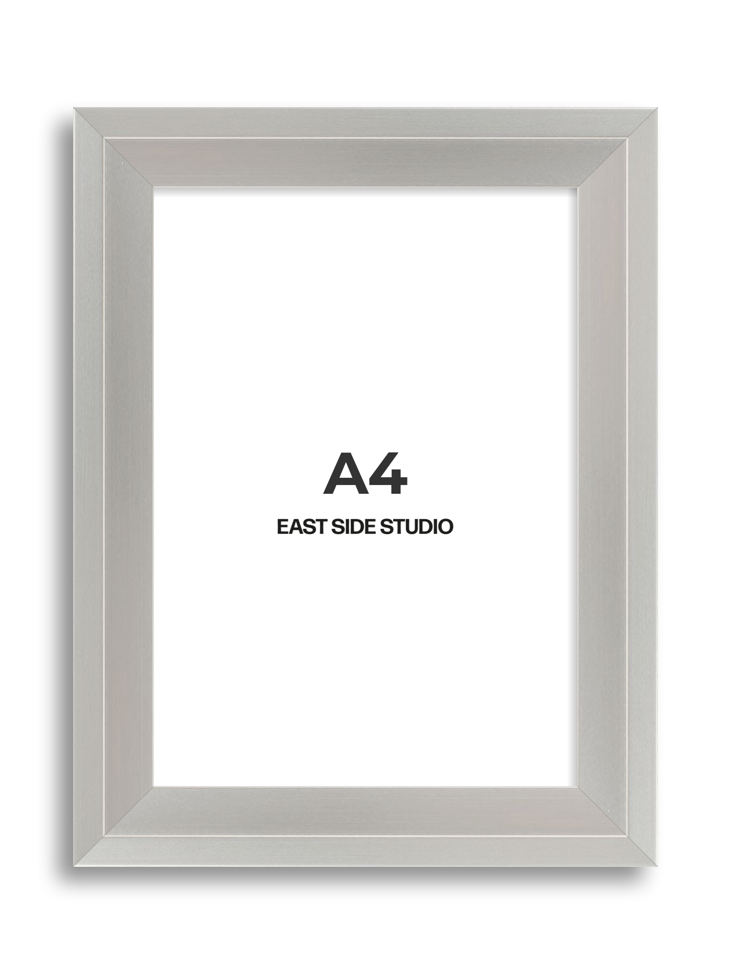 Light silver A4 picture frame