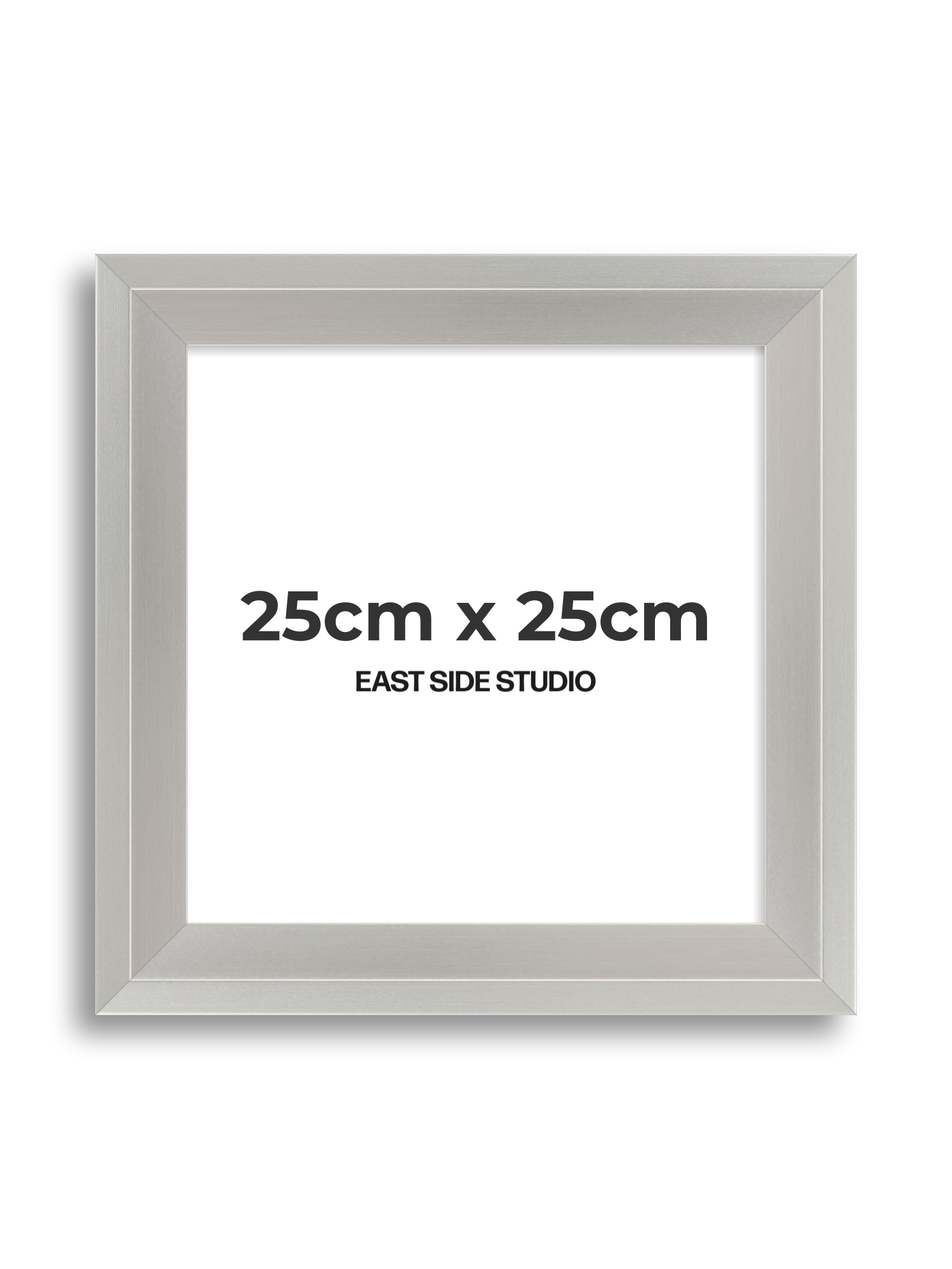 Light silver 25cm x 25cm picture frame