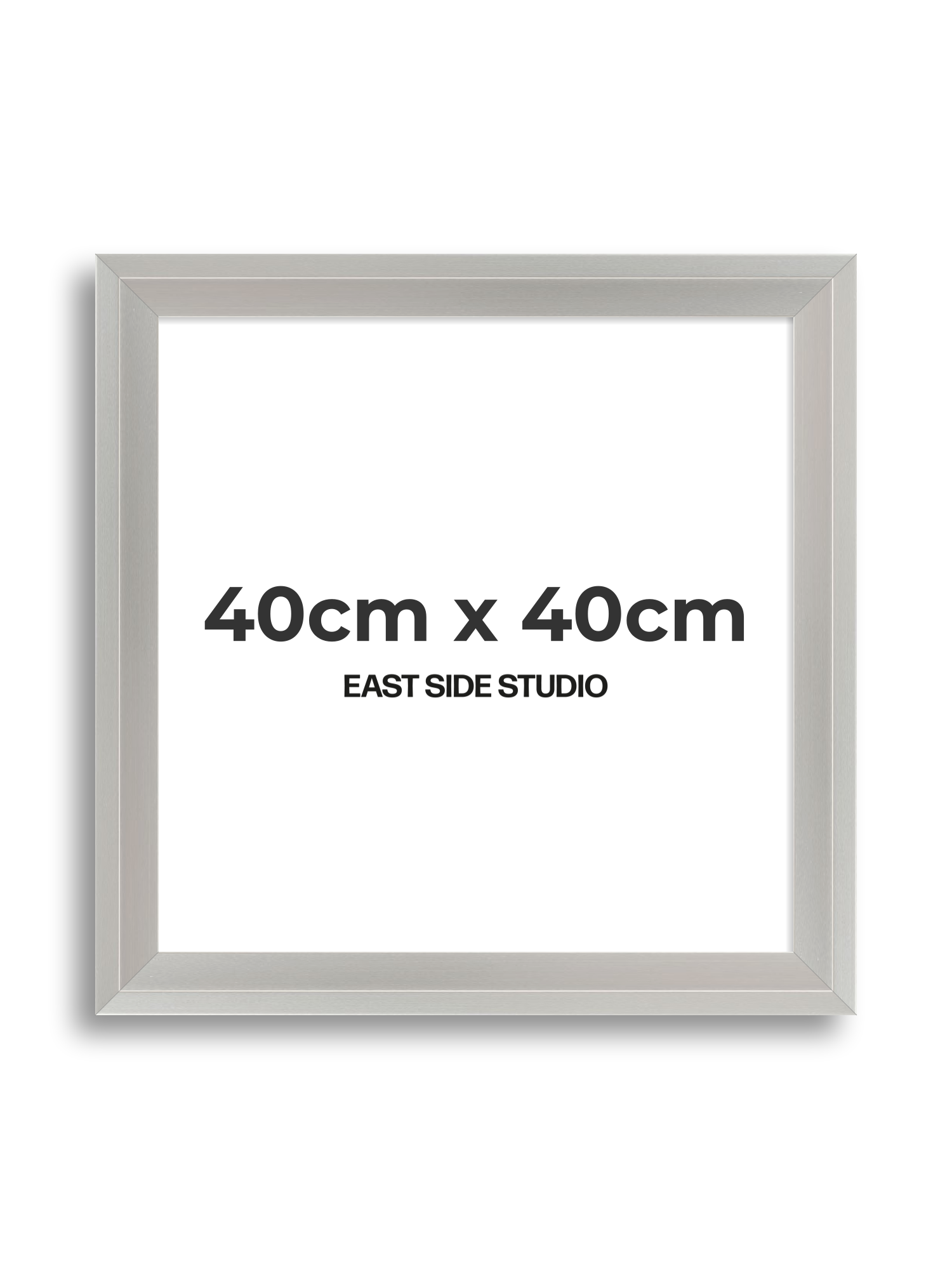 Light silver 40cm x 40cm picture frame