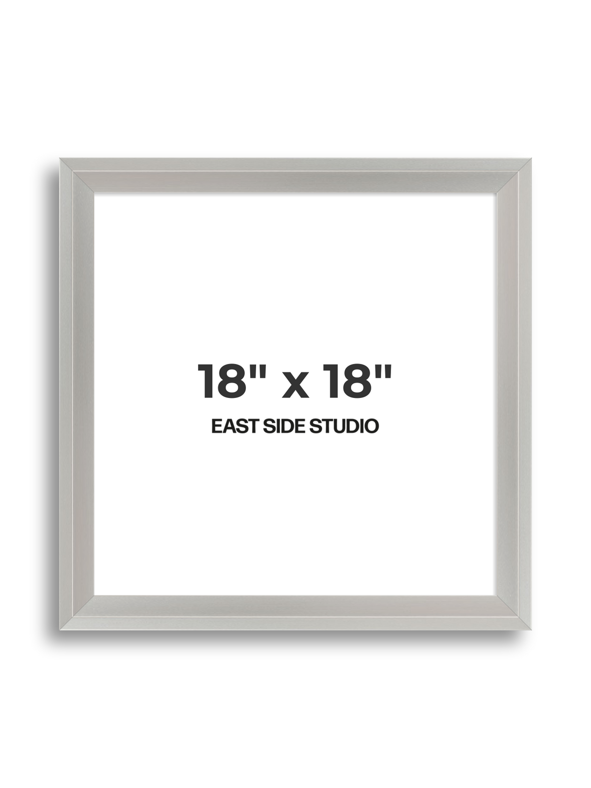Light silver 18" x 18" picture frame