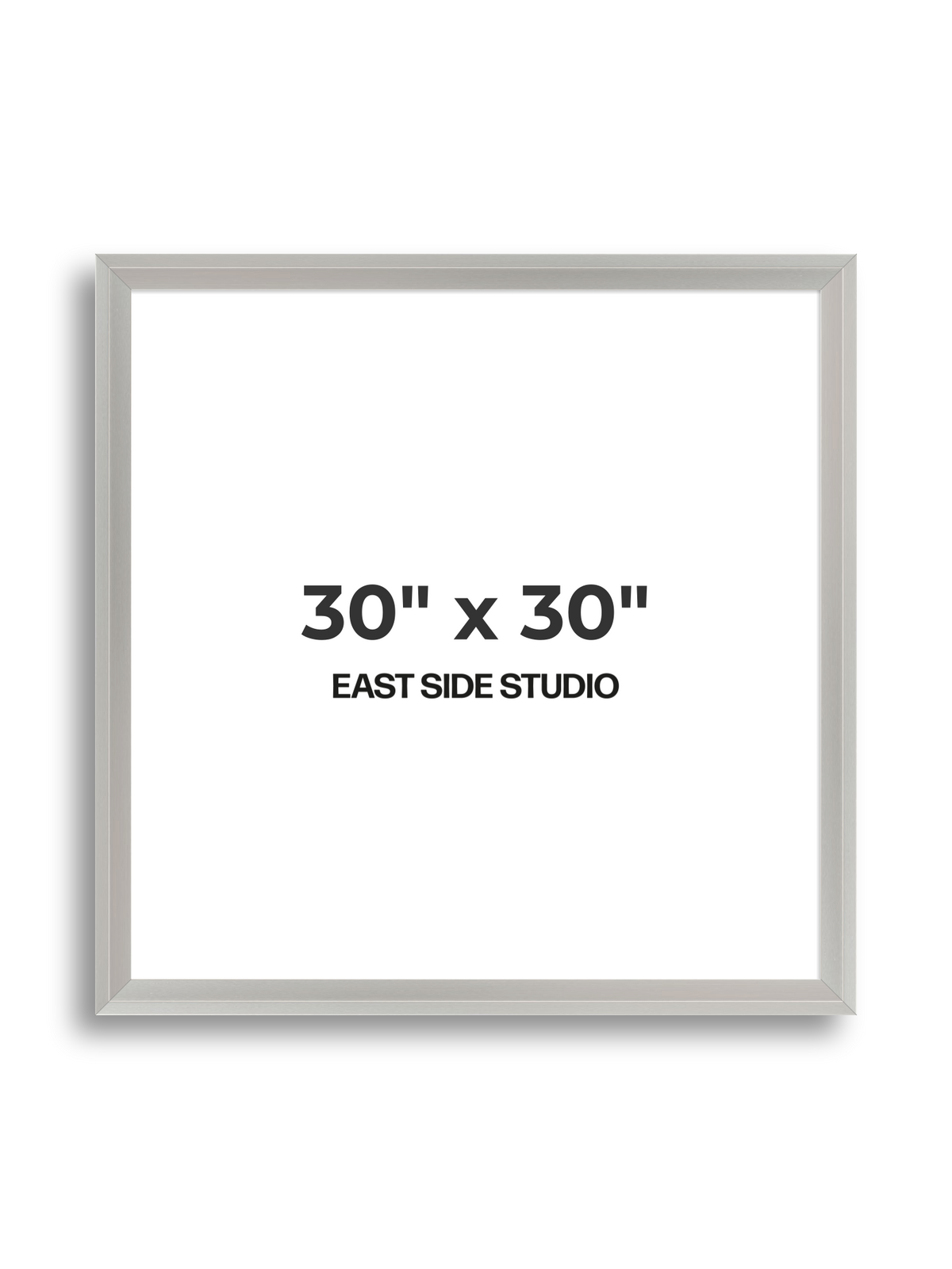 Light silver 30" x 30" picture frame