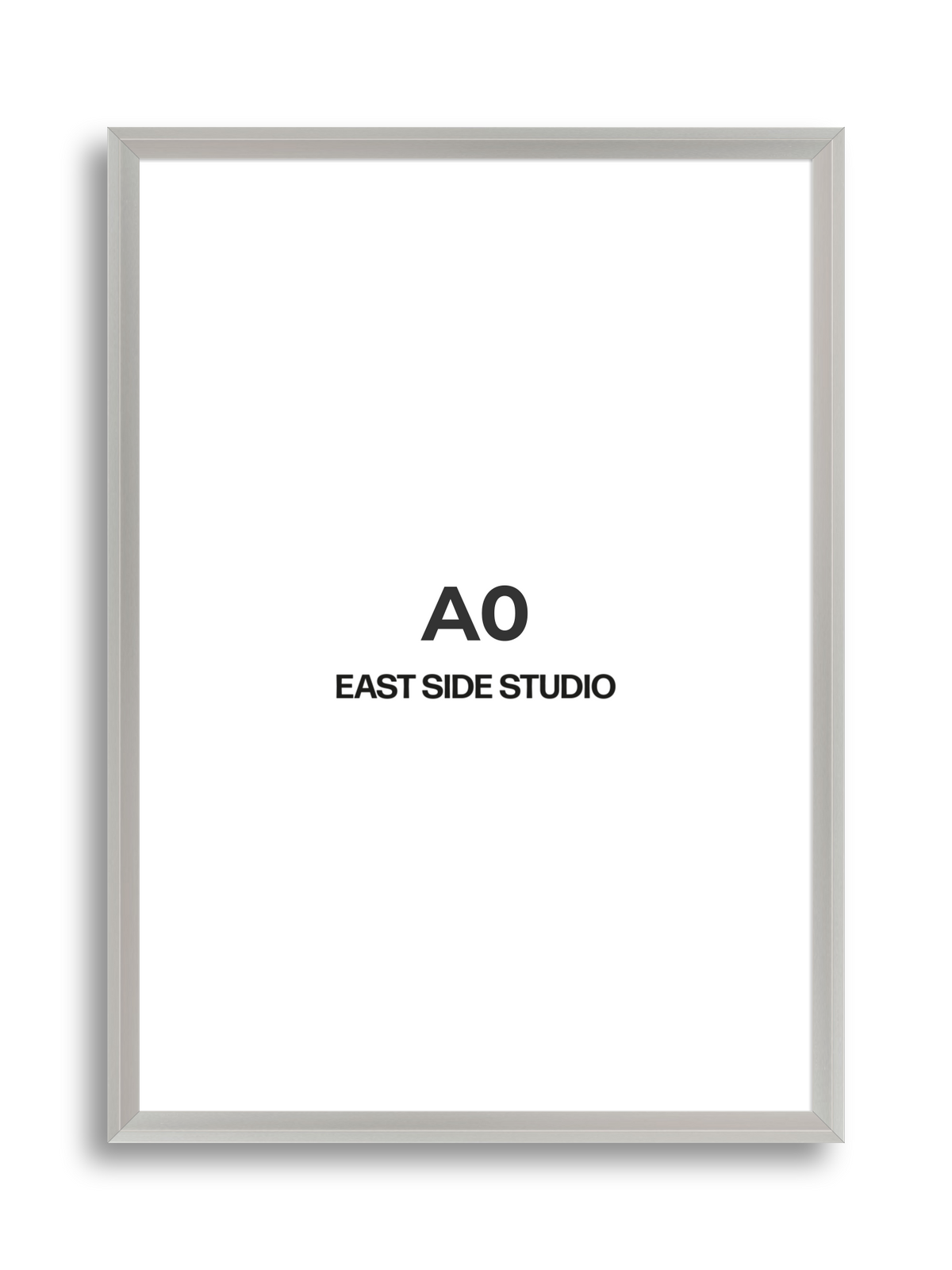 Light silver A0 picture frame