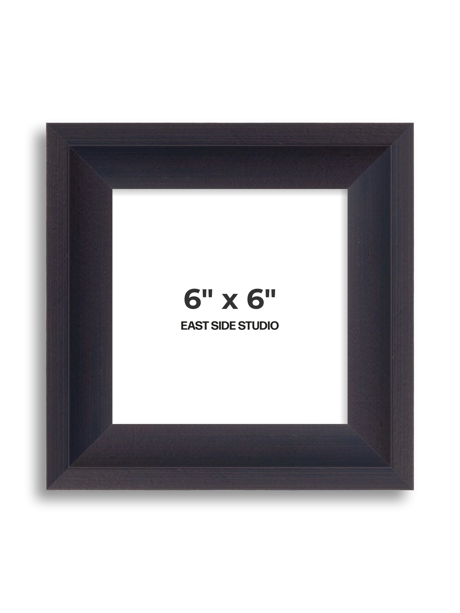 Black 6" x 6" picture frame