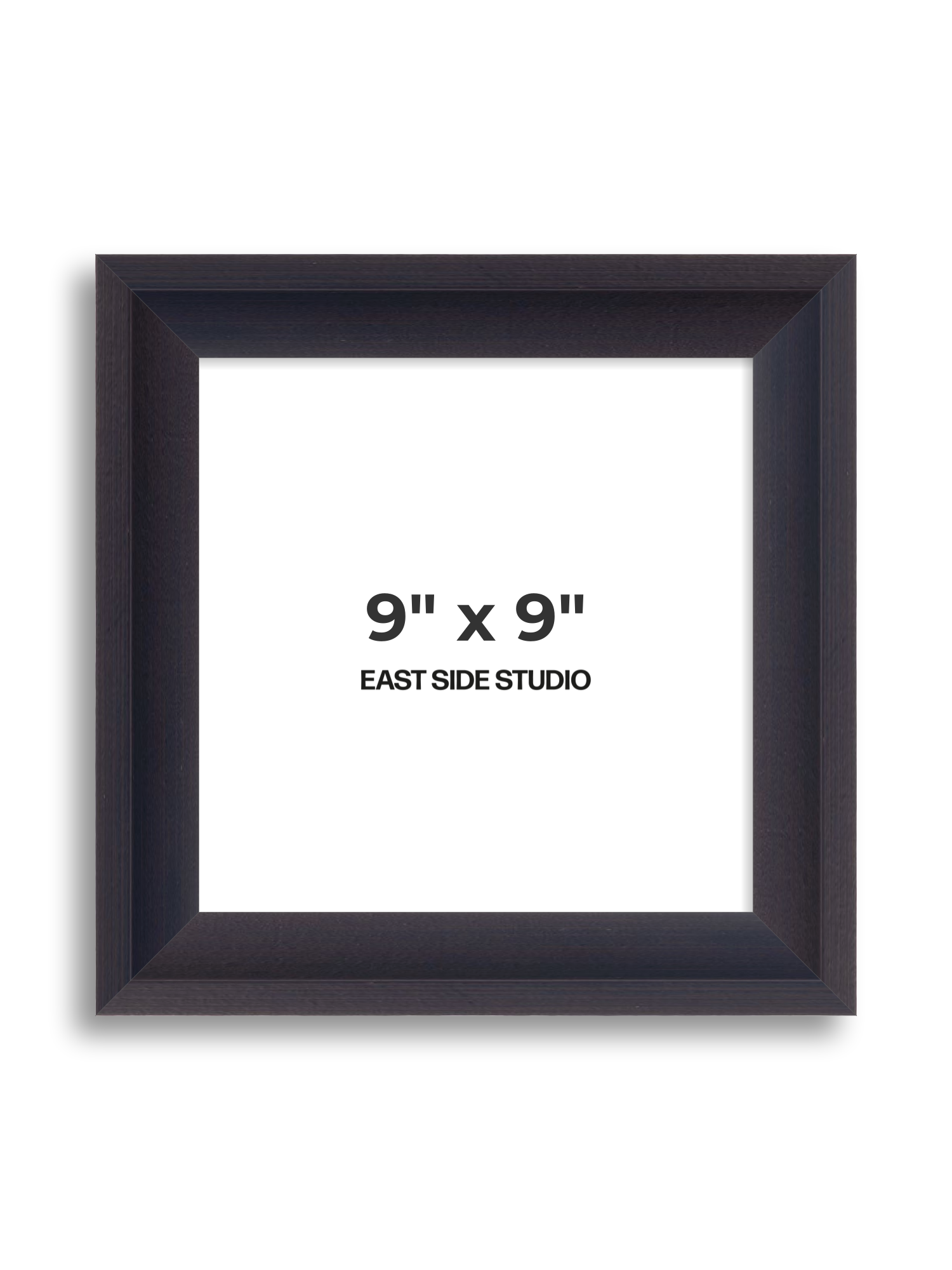 Black 9" x 9" picture frame