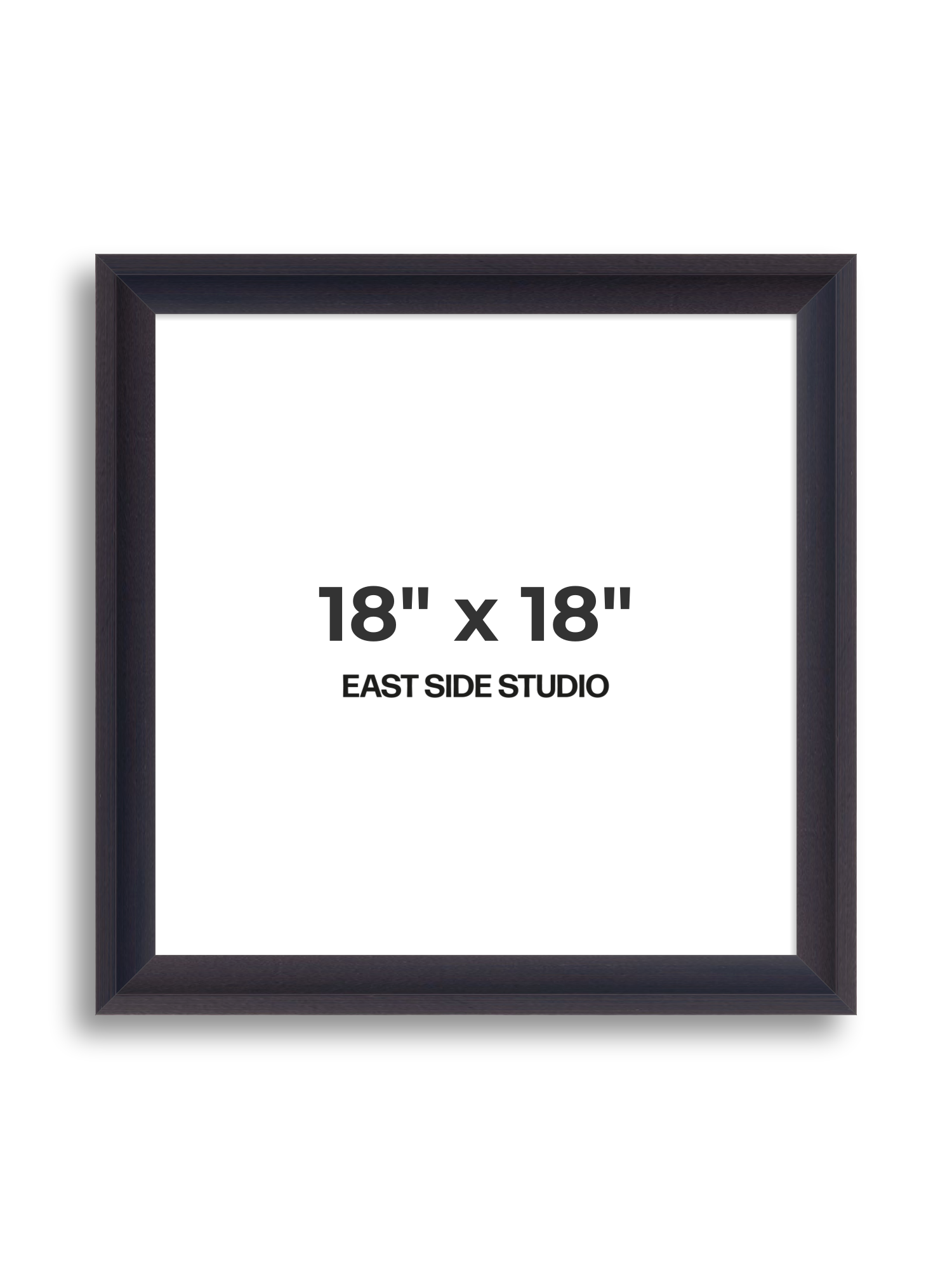 Black 18" x 18" picture frame