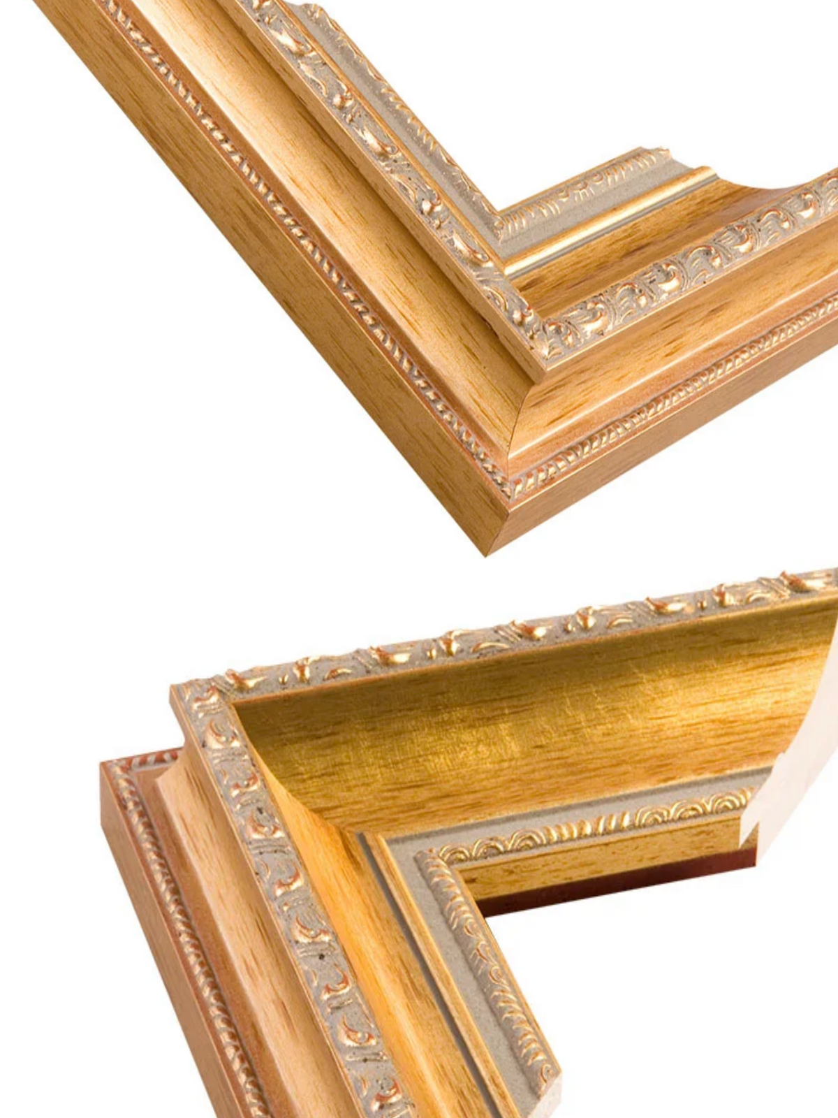 Florin Grand Gold picture frame chevron view