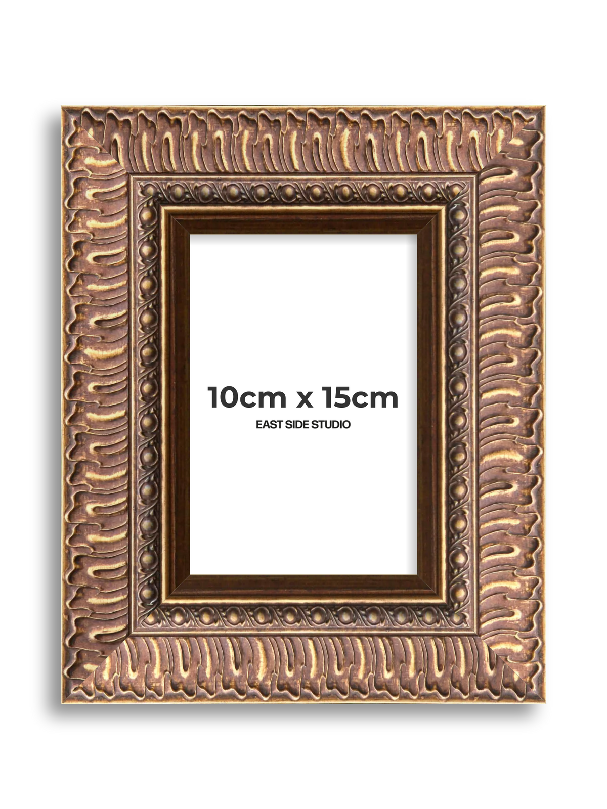 Palmette Burnished Gold 10cm x 15cm picture frame
