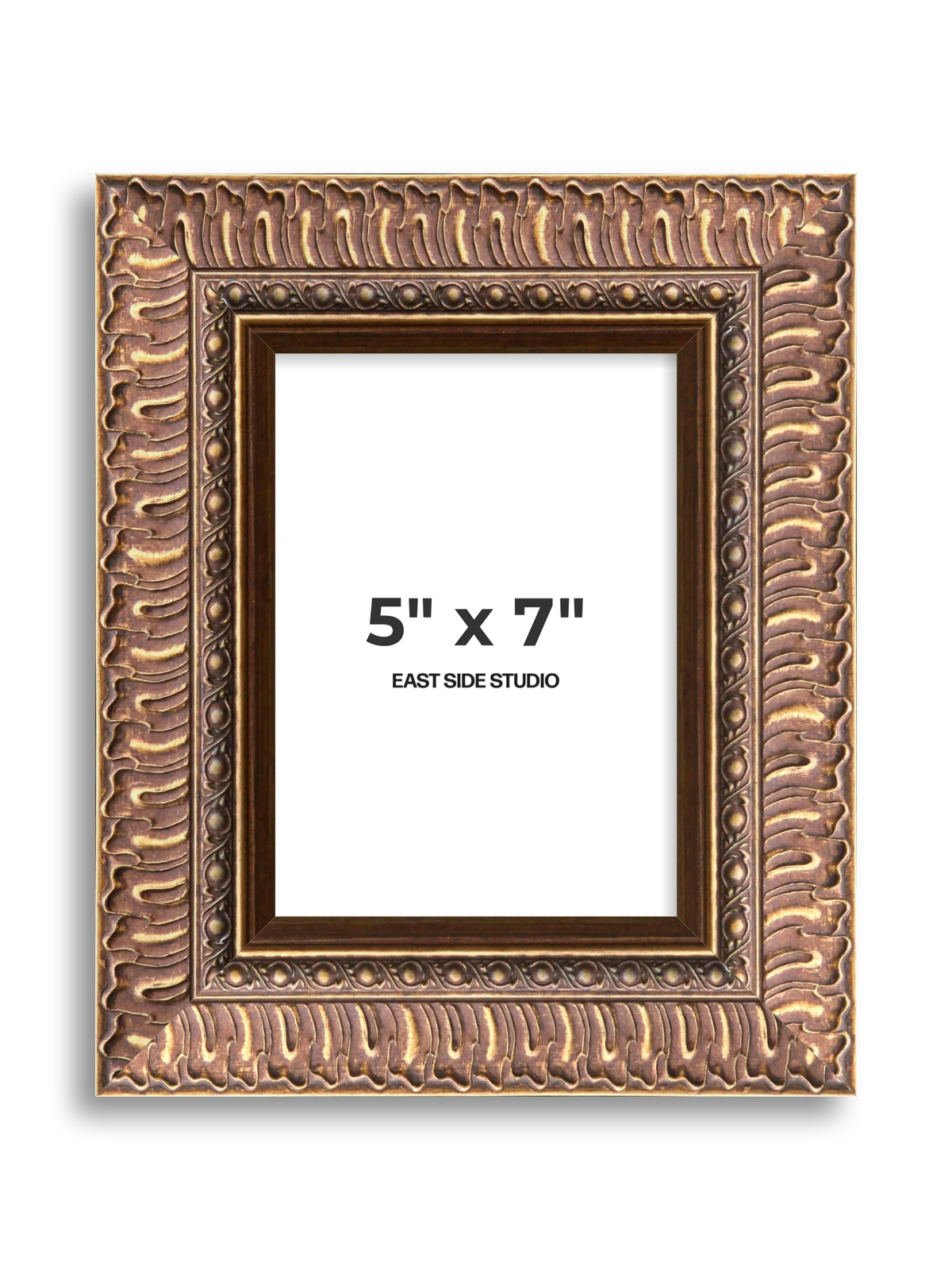 Palmette Burnished Gold 5" x 7" picture frame