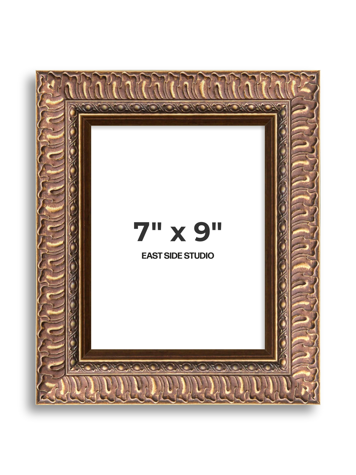 Palmette Burnished Gold 7" x 9" picture frame