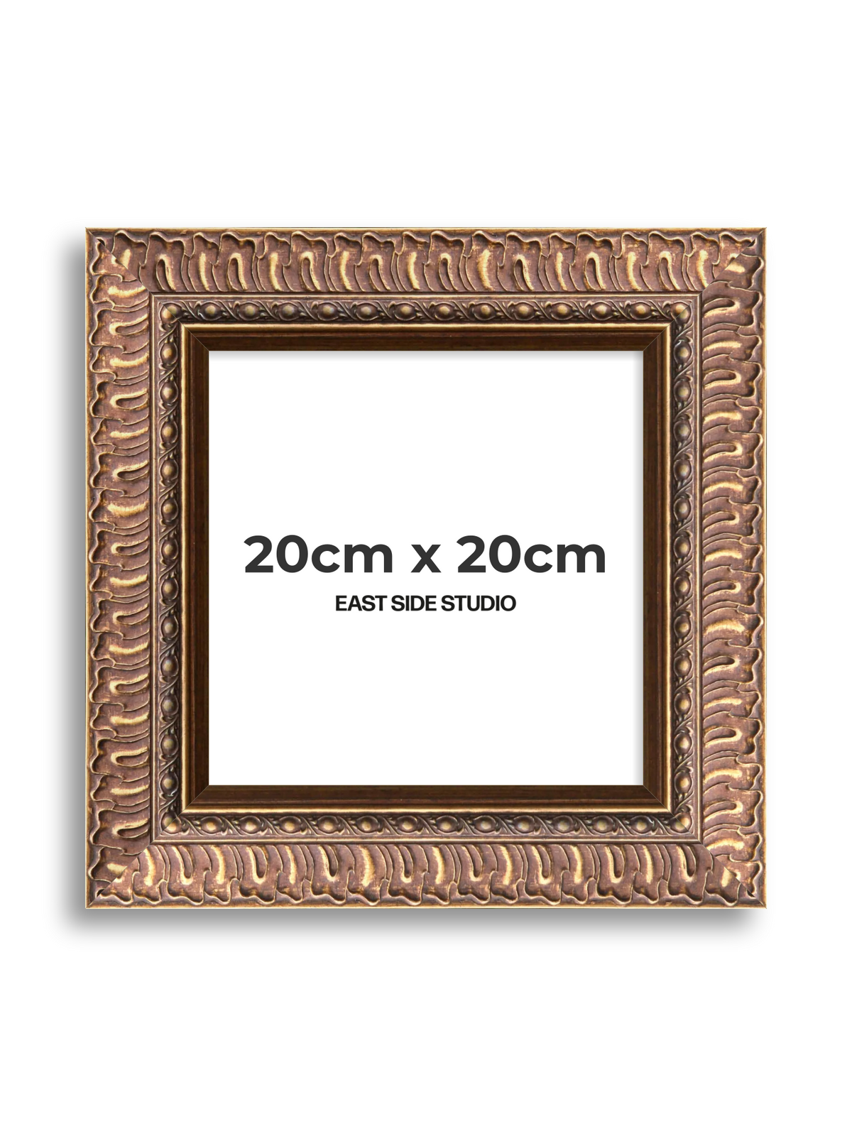 Palmette Burnished Gold 20cm x 20cm picture frame