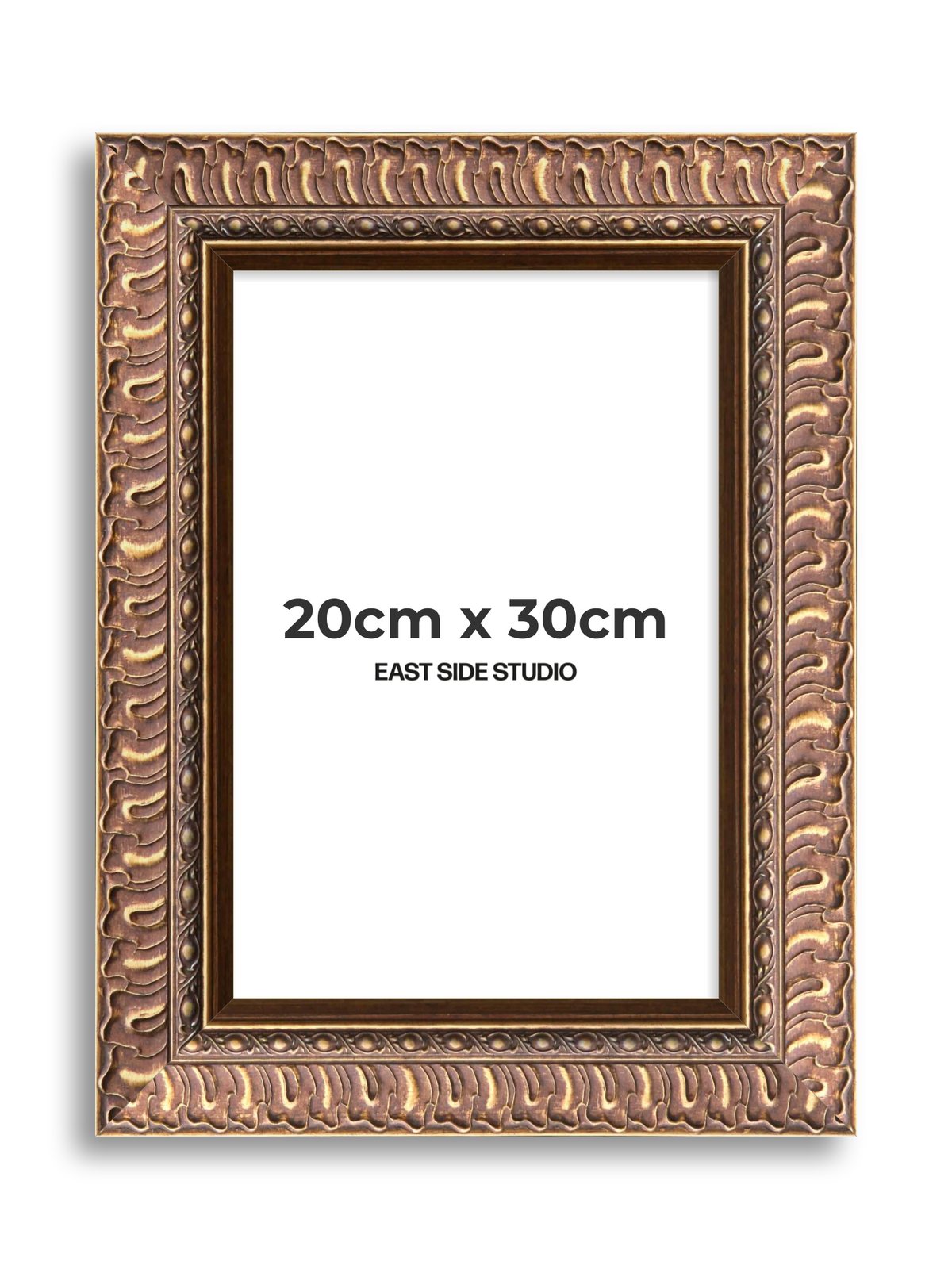 Palmette Burnished Gold 20cm x 30cm picture frame