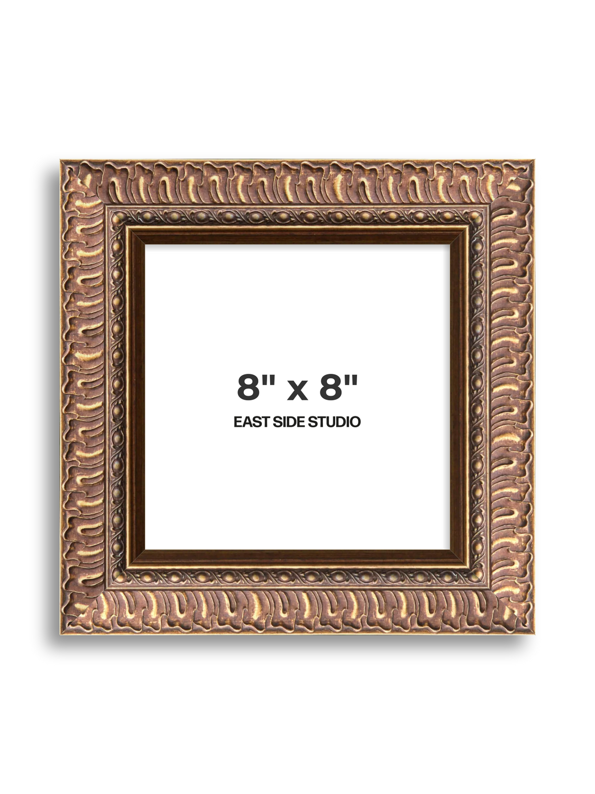 Palmette Burnished Gold 8" x 8" picture frame