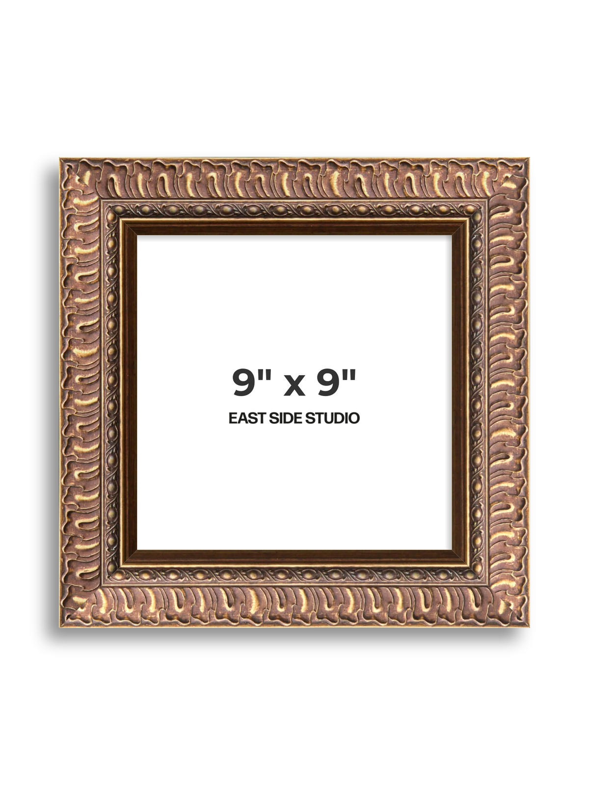 Palmette Burnished Gold 9" x 9" picture frame