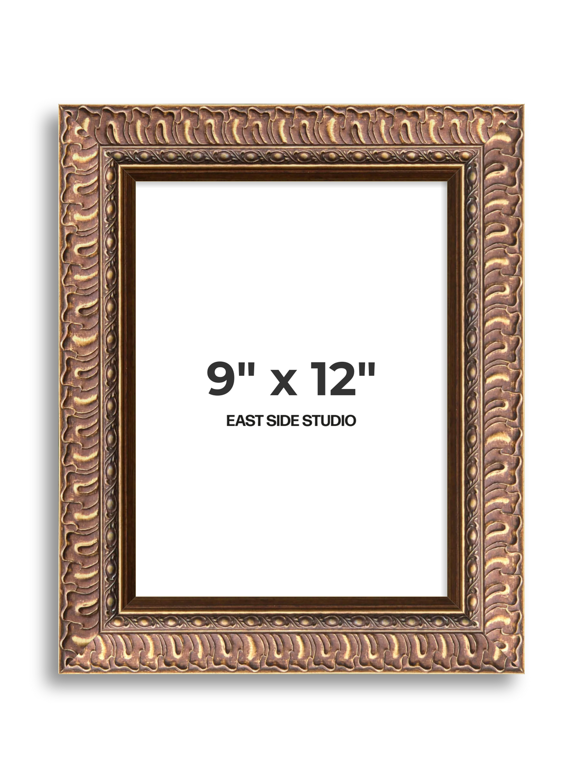 Palmette Burnished Gold 9" x 12" picture frame
