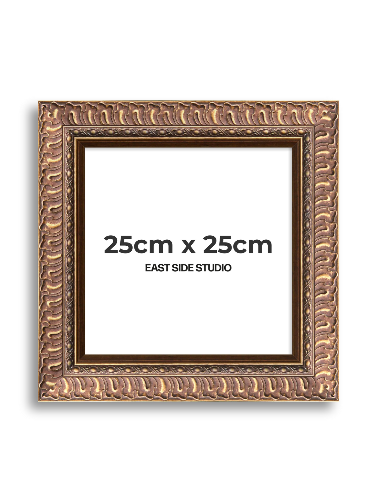 Palmette Burnished Gold 25cm x 25cm picture frame