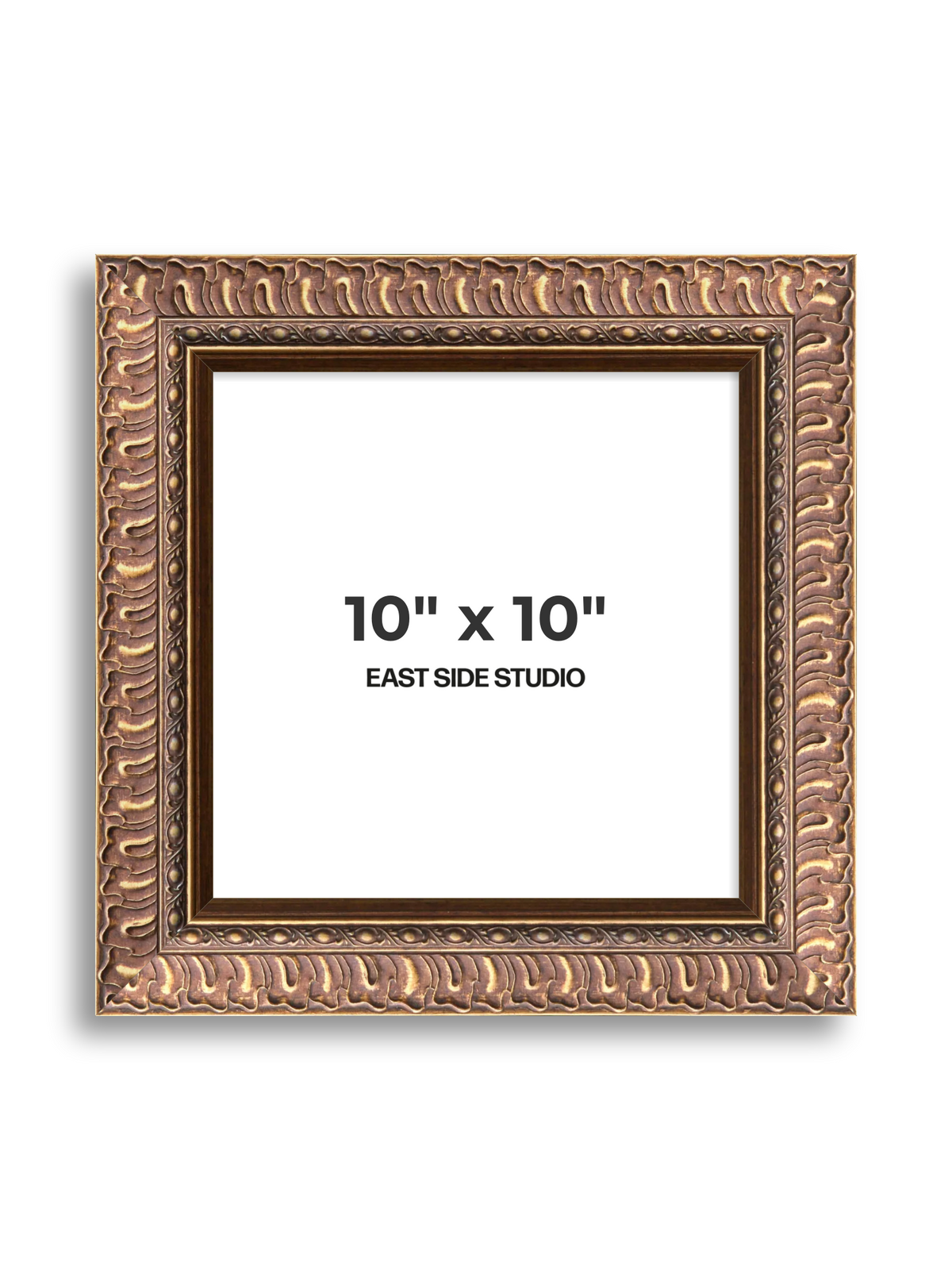 Palmette Burnished Gold 10" x 10" picture frame