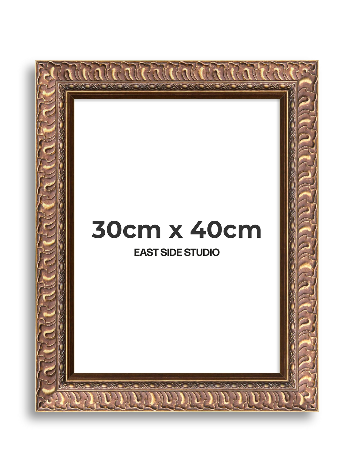 Palmette Burnished Gold 30cm x 40cm picture frame