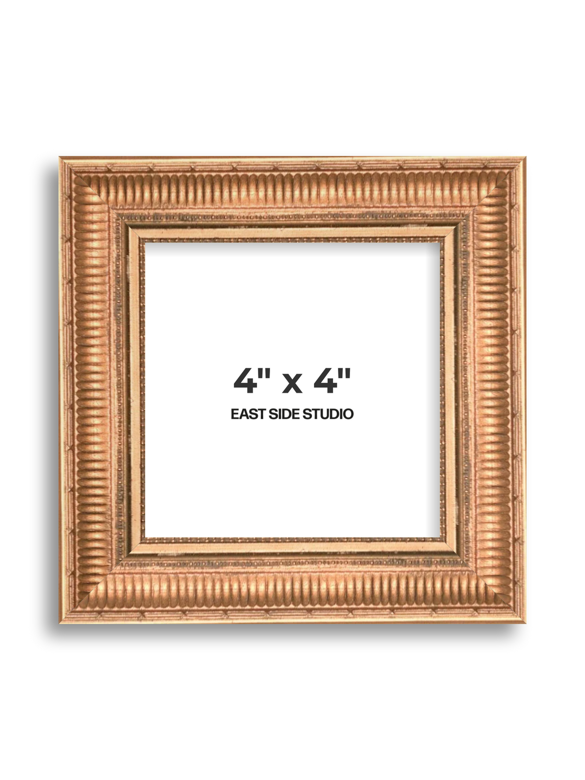 Laurel Pale Gold 4" x 4" picture frame