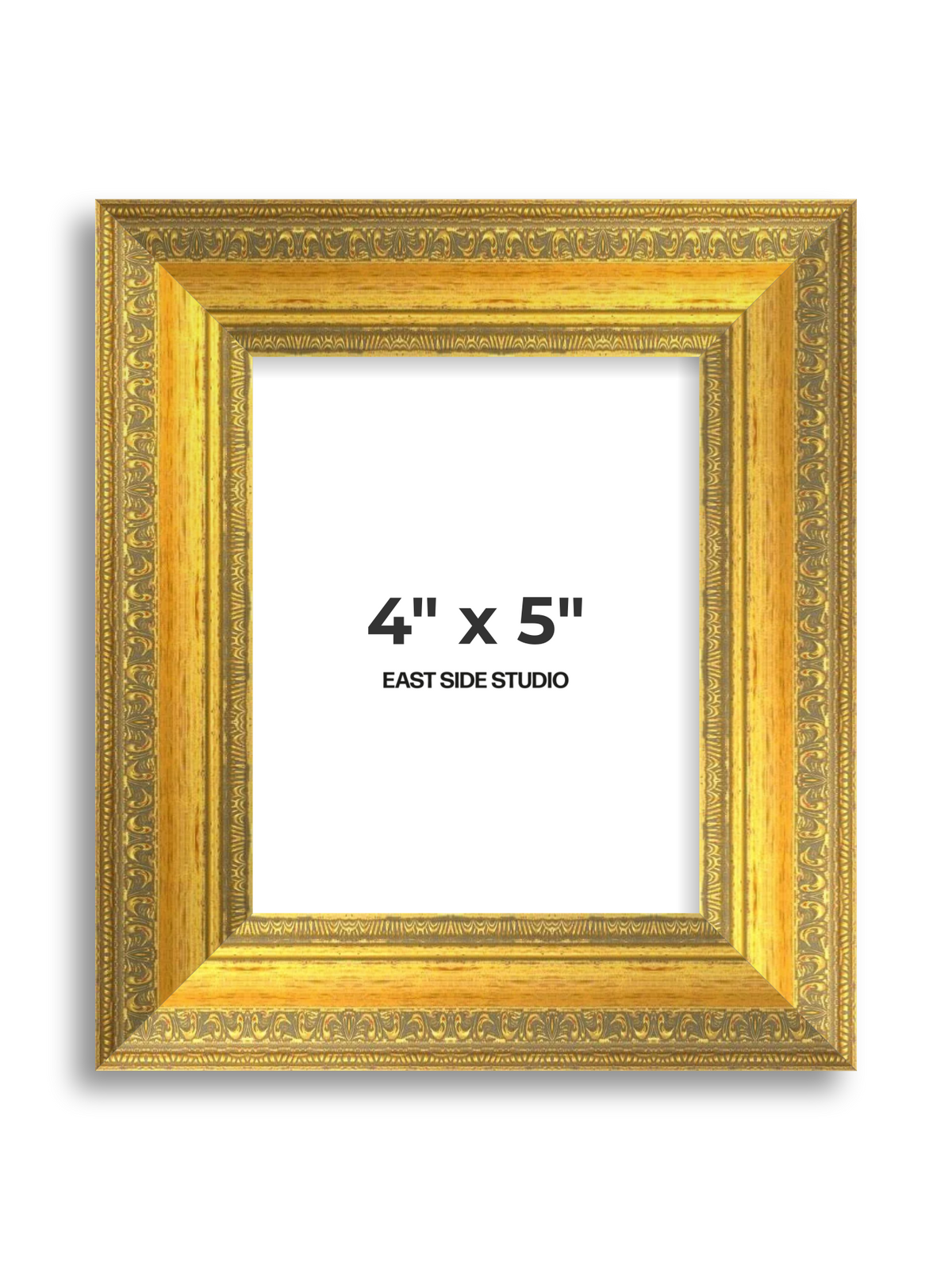 Florin Sculpted Gold 4" x 5" picture frame