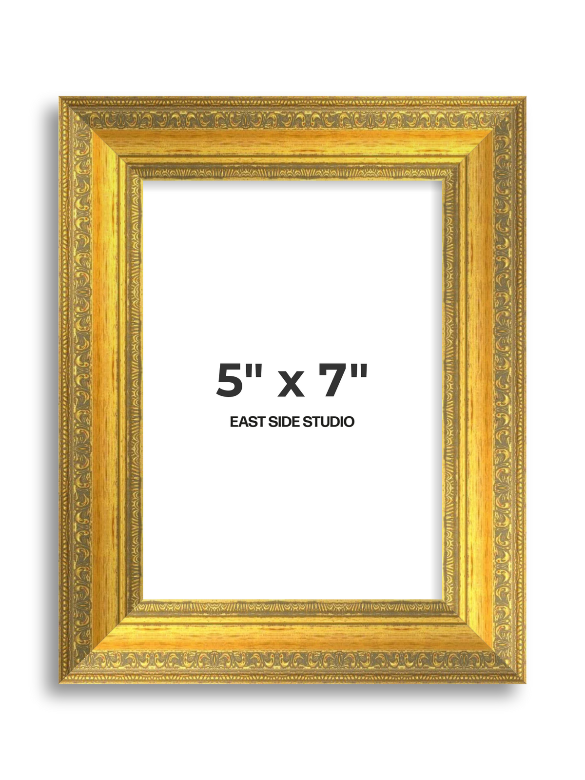 Florin Sculpted Gold 5" x 7" picture frame
