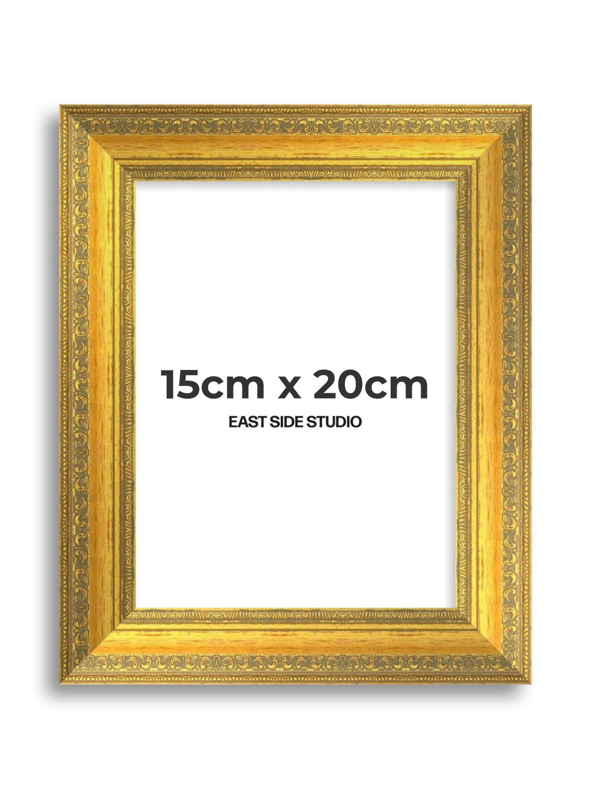 Florin Sculpted Gold 15cm x 20cm picture frame