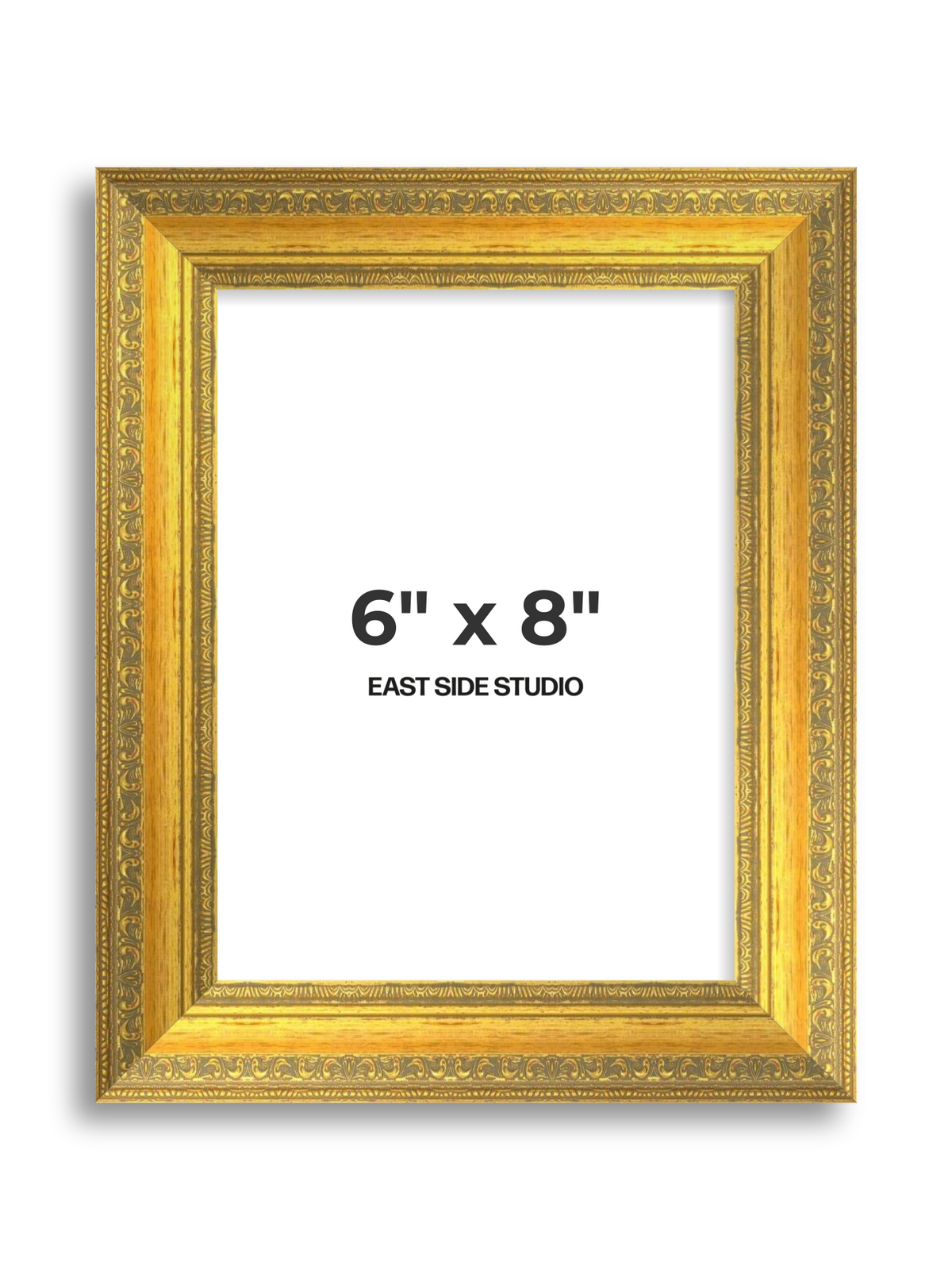 Florin Sculpted Gold 6" x 8" picture frame