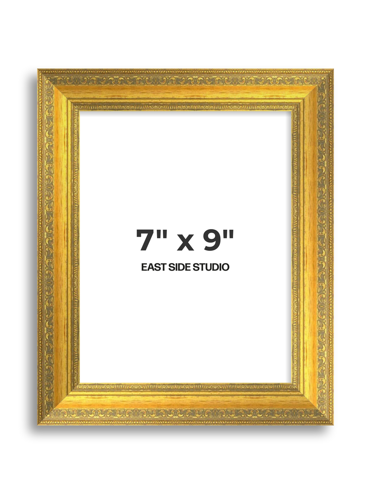 Florin Sculpted Gold 7" x 9" picture frame