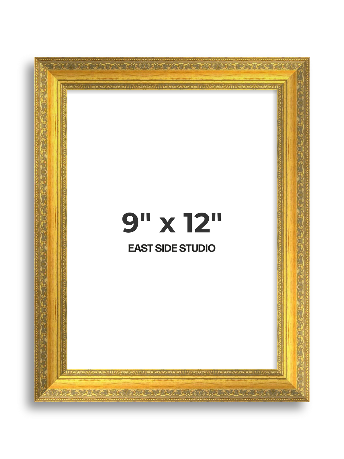 Florin Sculpted Gold 9" x 12" picture frame