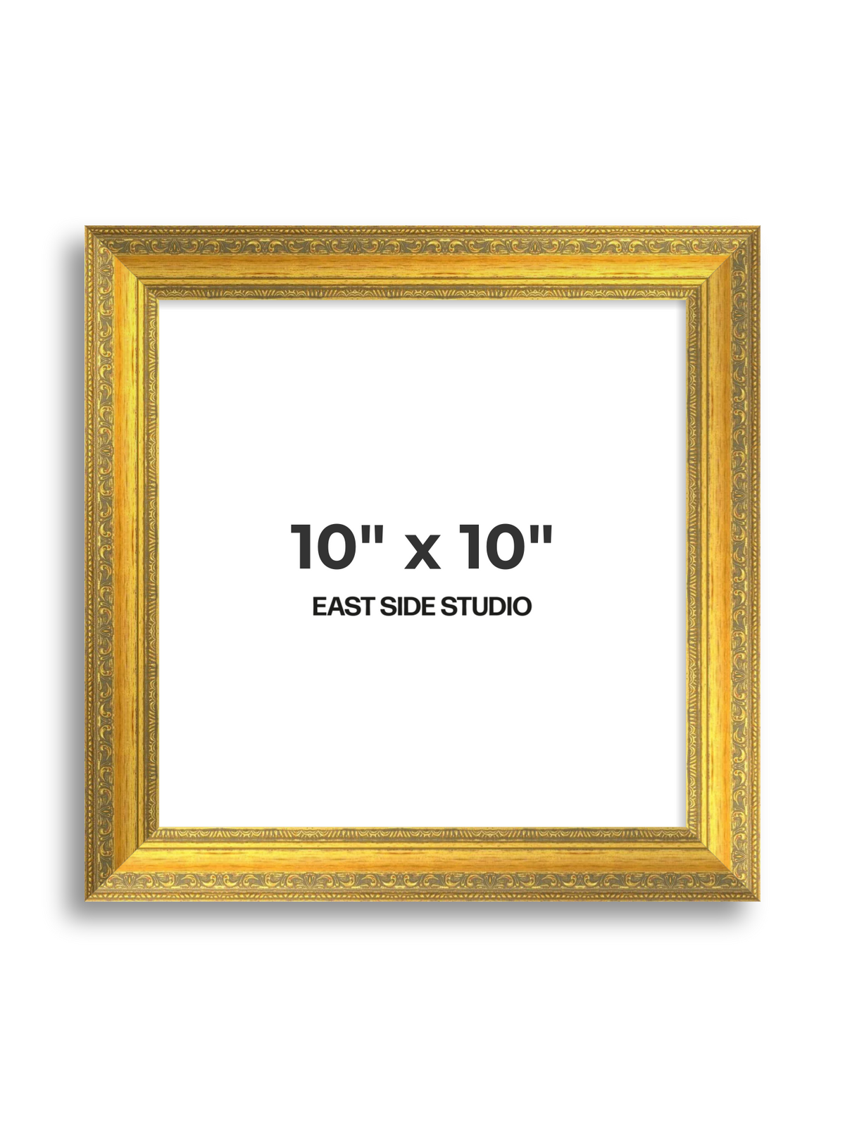 Florin Sculpted Gold 10" x 10" picture frame
