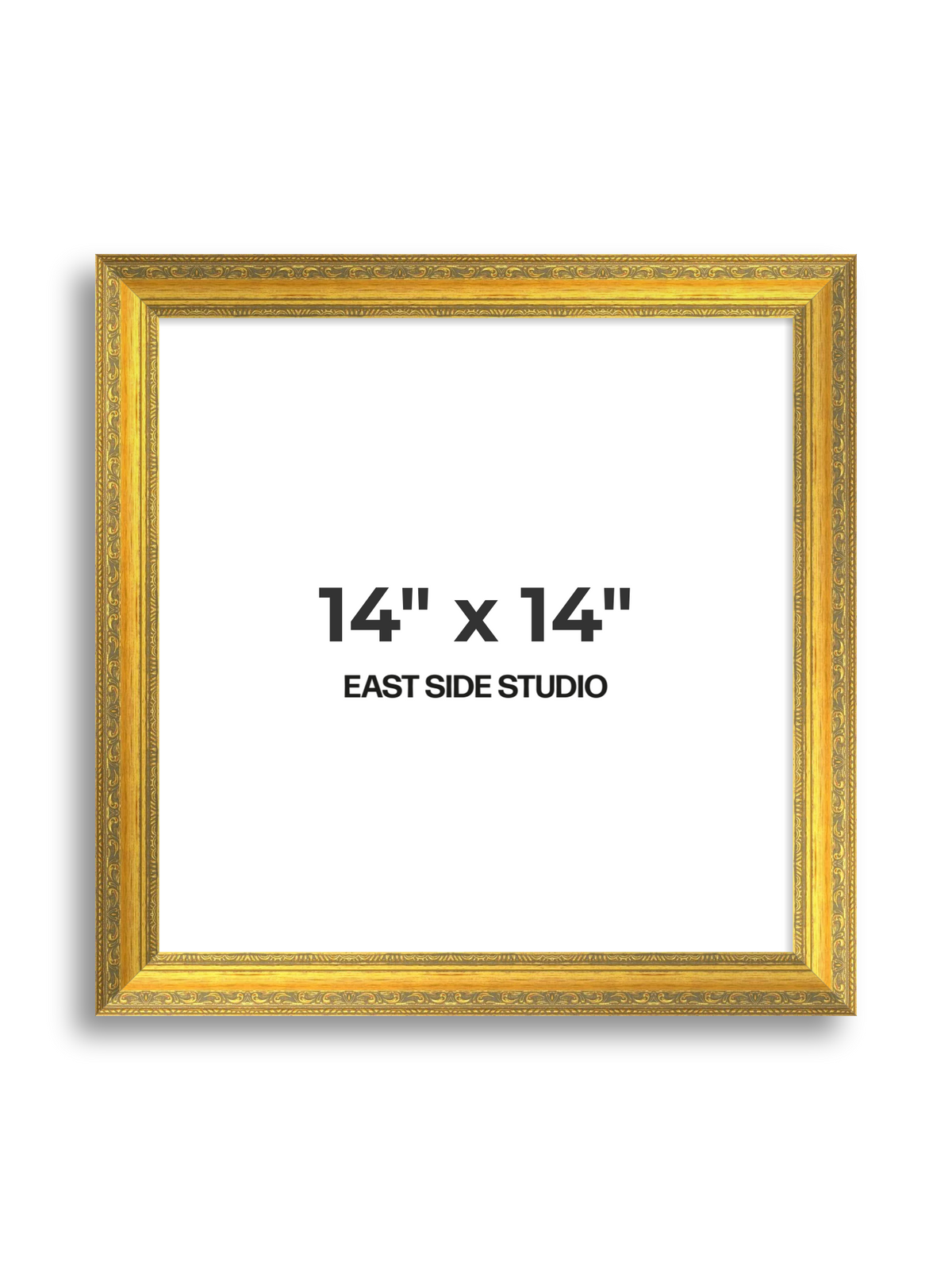 Florin Sculpted Gold 14" x 14" picture frame