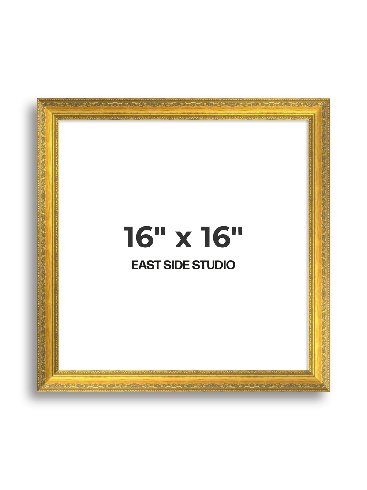 Florin Sculpted Gold 16" x 16" picture frame