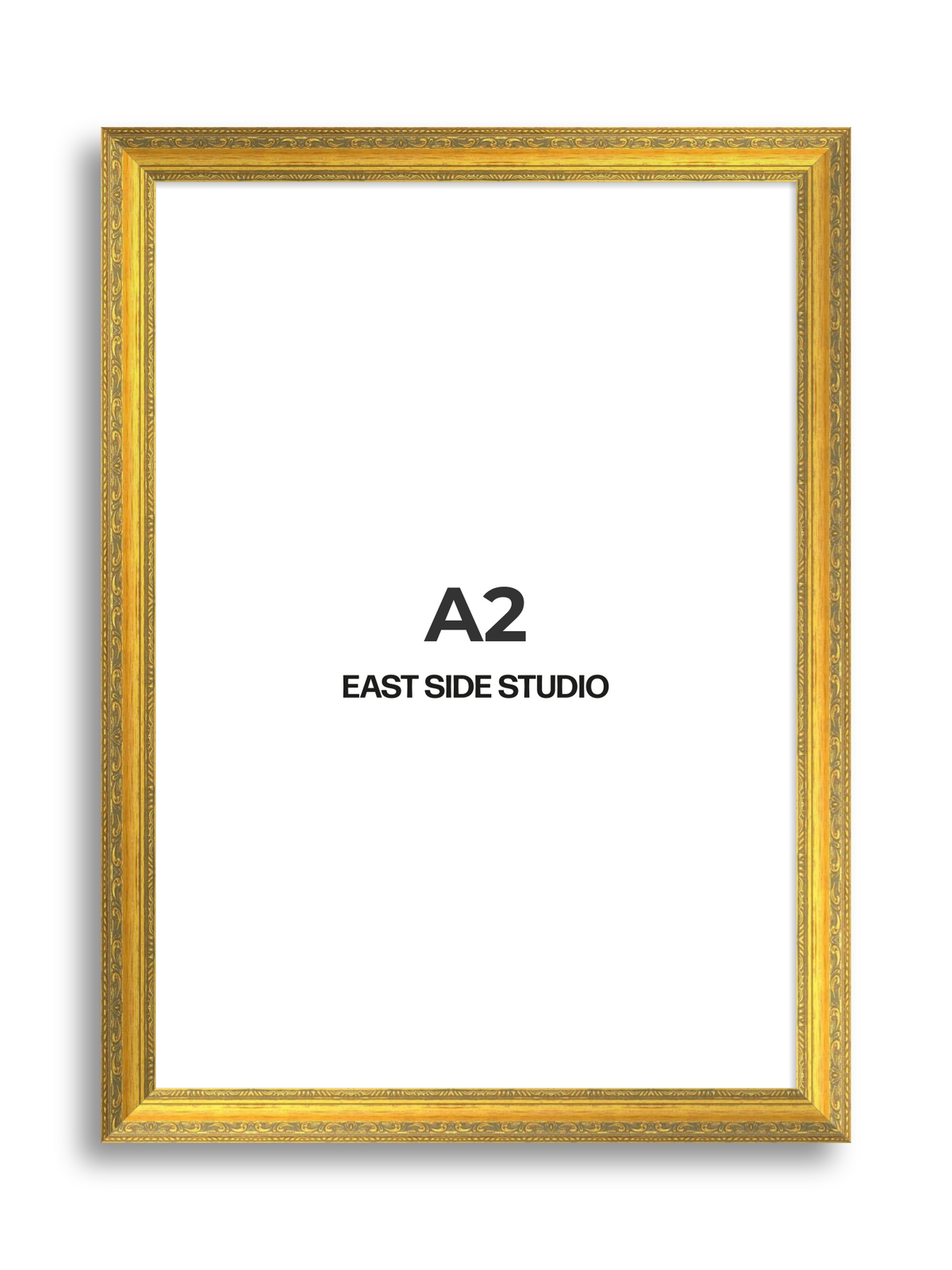 Florin Sculpted Gold A2 picture frame