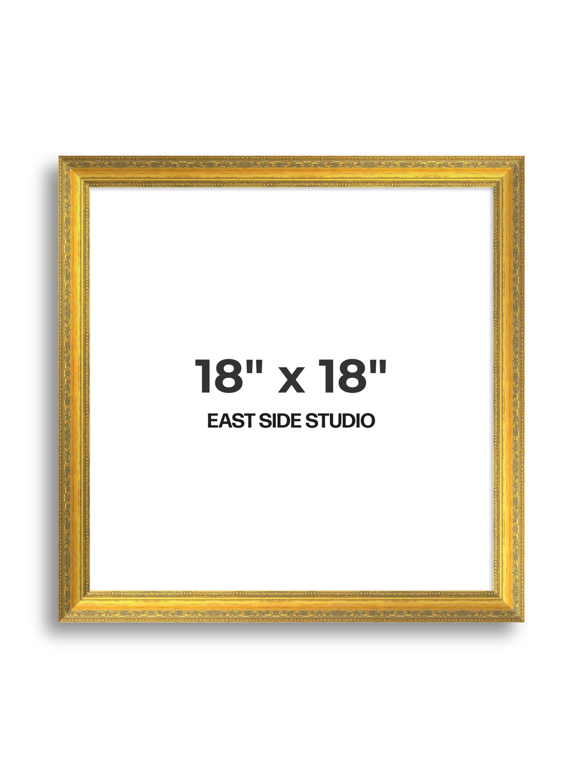 Florin Sculpted Gold 18" x 18" picture frame