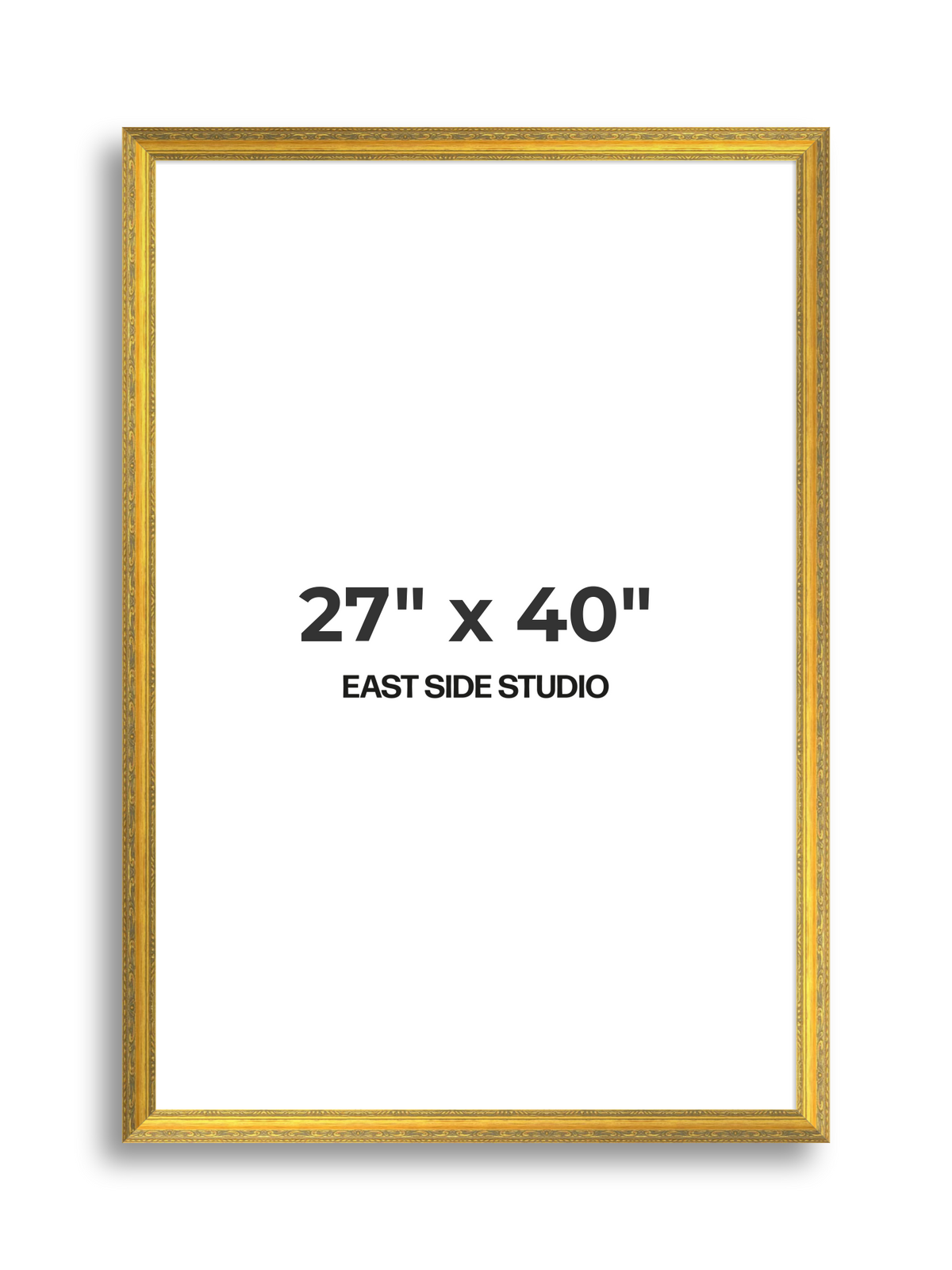 Florin Sculpted Gold 27" x 40" picture frame