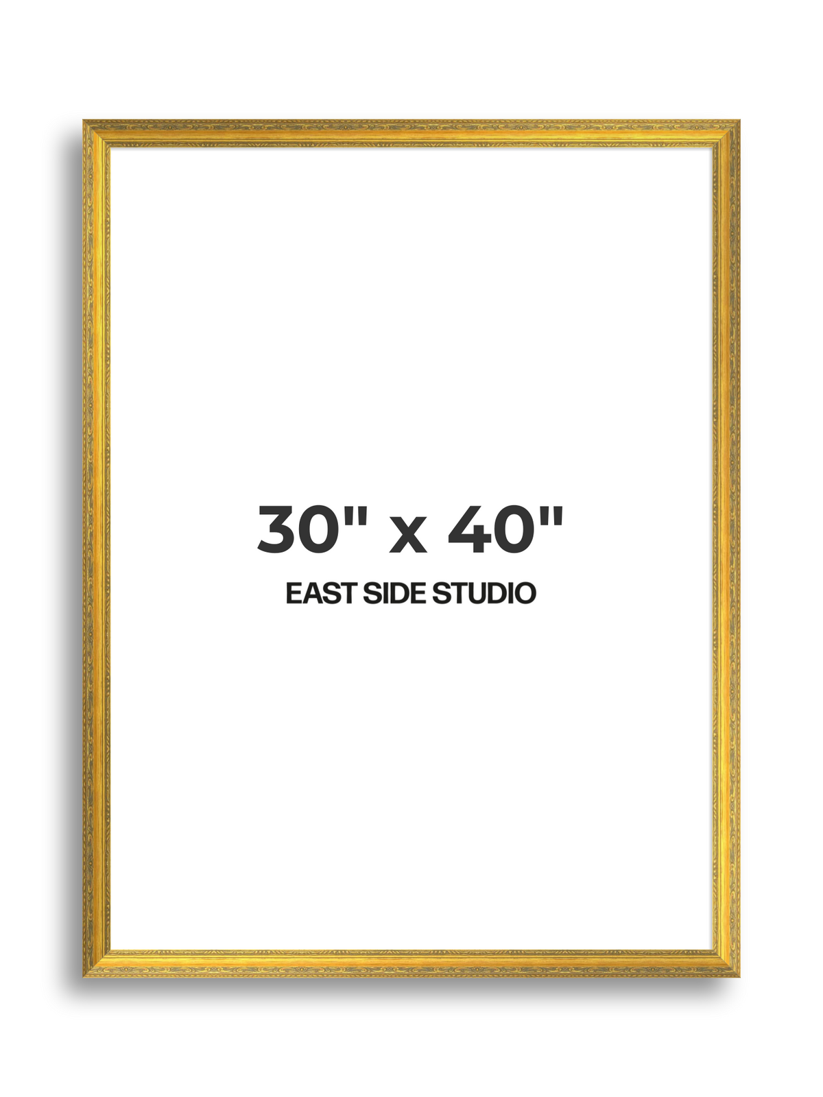 Florin Sculpted Gold 30" x 40" picture frame
