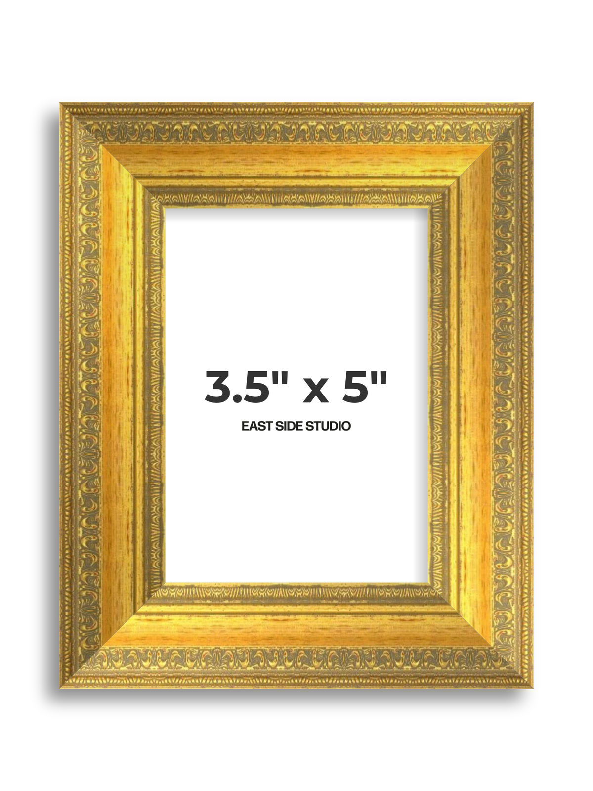 Florin Sculpted Gold 3.5" x 5" picture frame