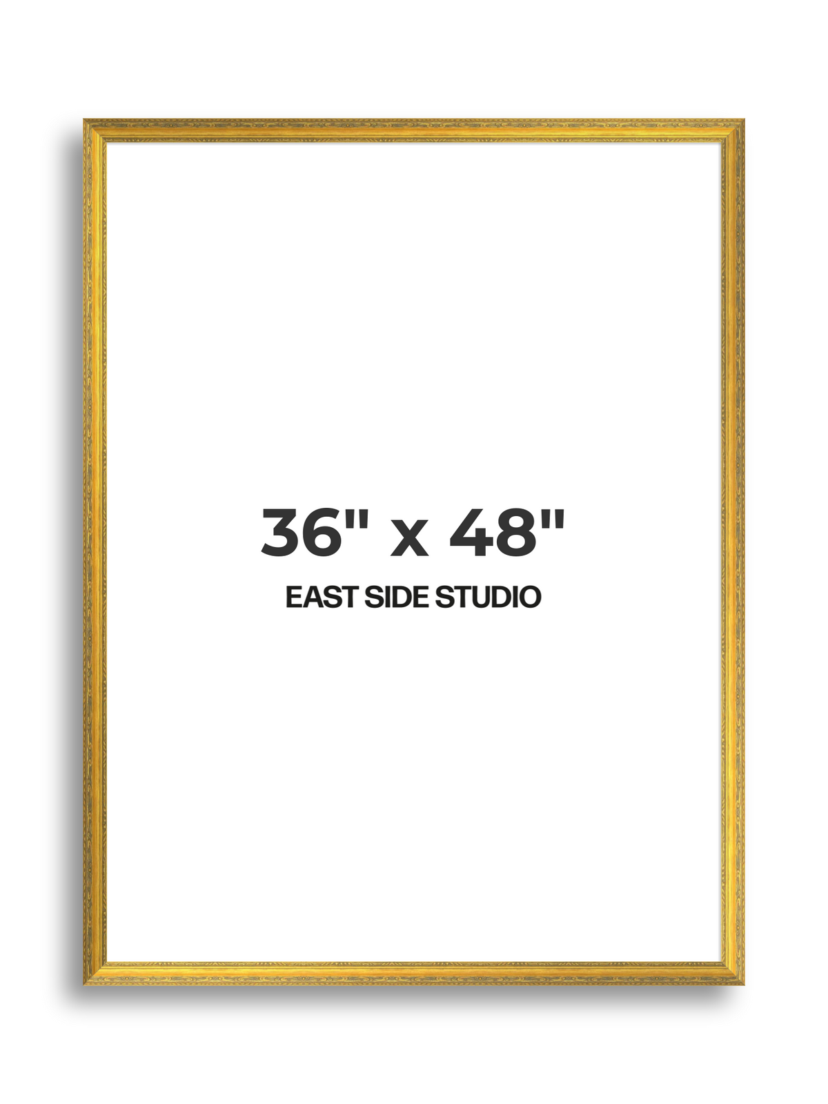 Florin Sculpted Gold 36" x 48" picture frame