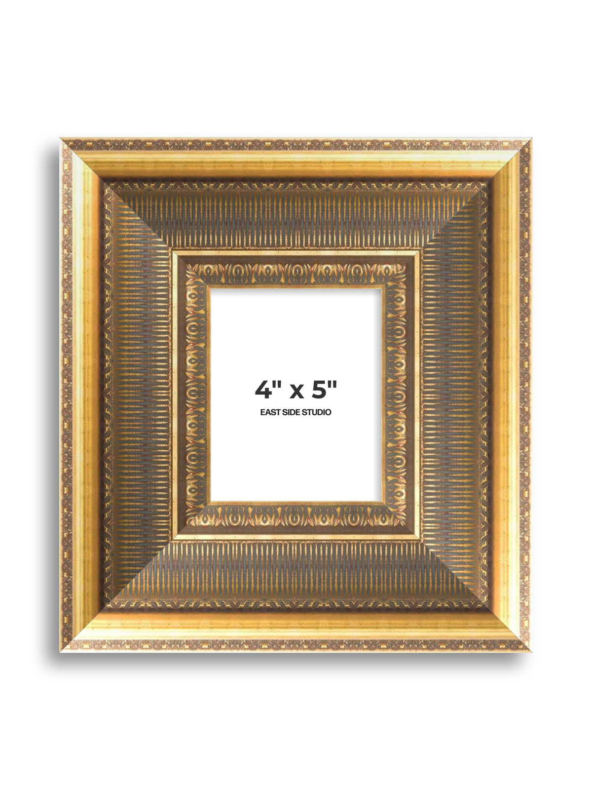 Cornice Grand Aged Gold 4" x 5" picture frame