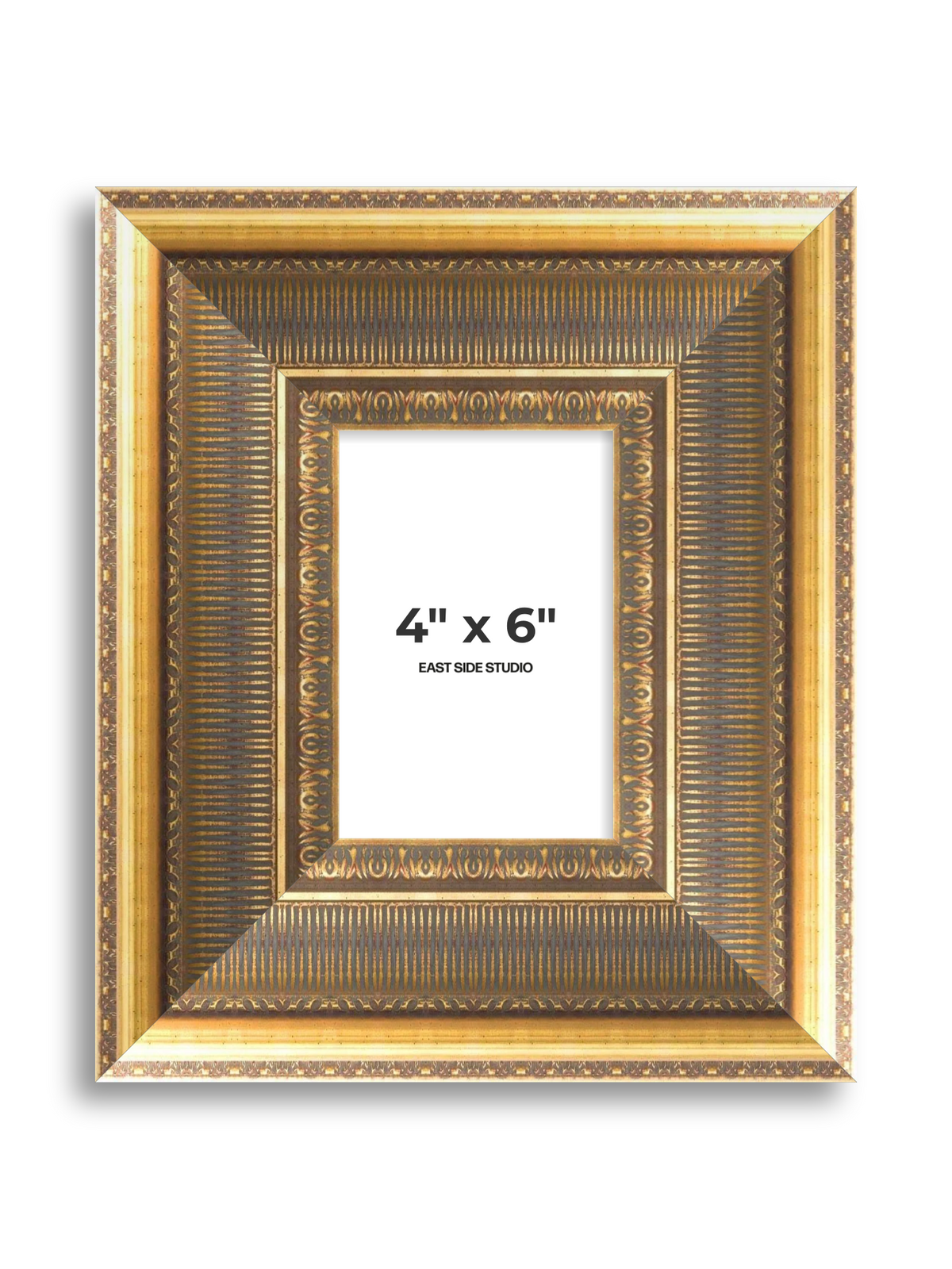 Cornice Grand Aged Gold 4" x 6" picture frame
