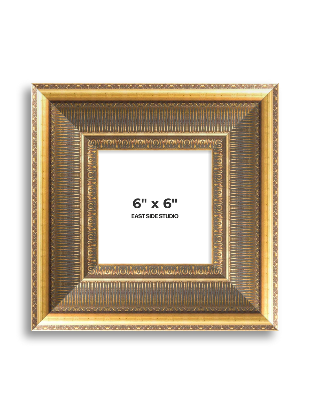 Cornice Grand Aged Gold 6" x 6" picture frame