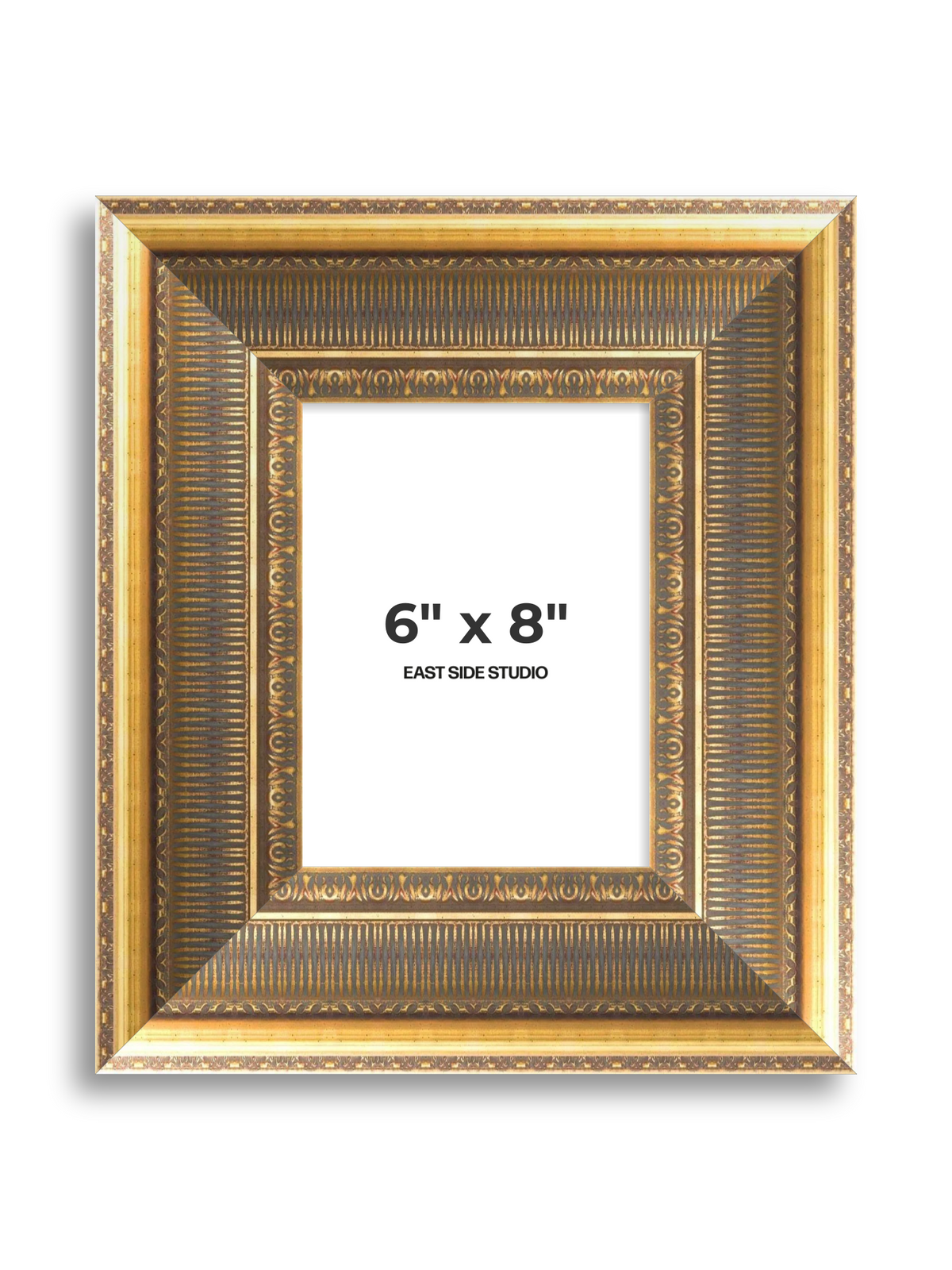 Cornice Grand Aged Gold 6" x 8" picture frame