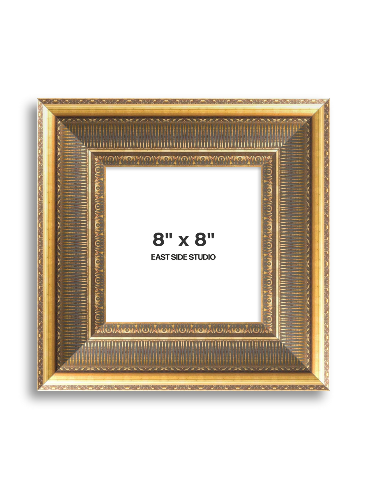 Cornice Grand Aged Gold 8" x 8" picture frame