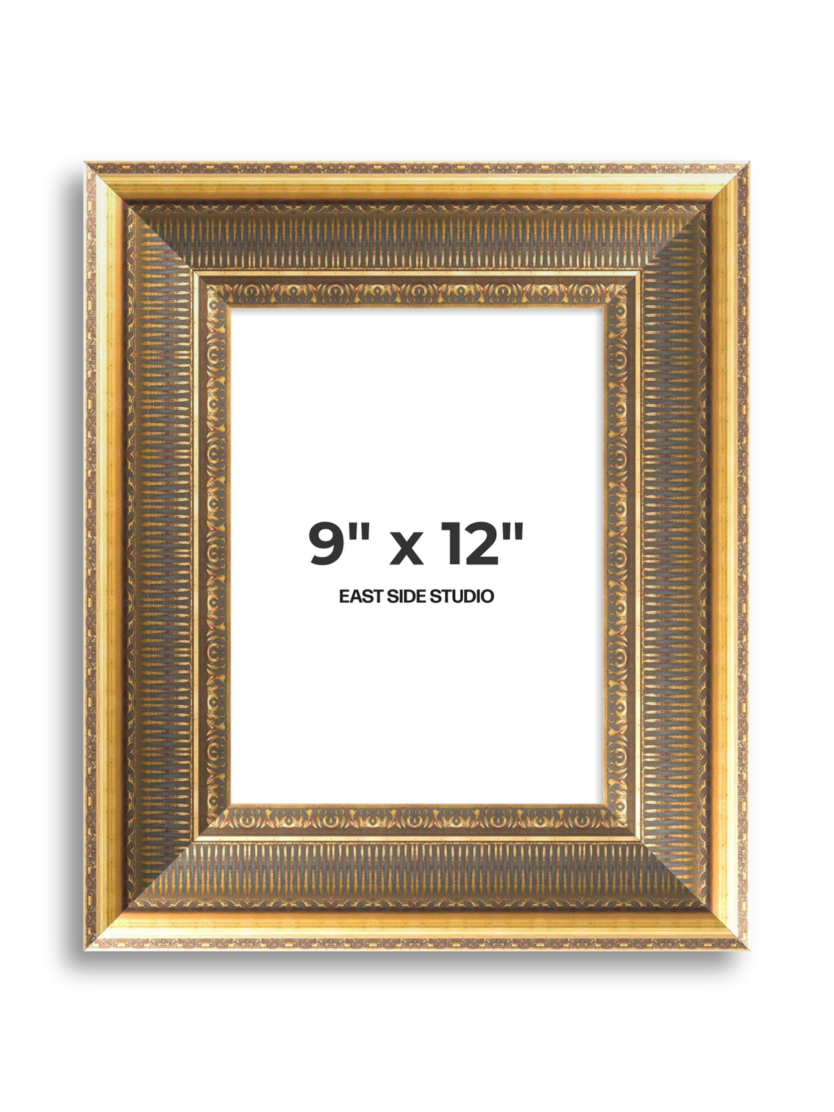 Cornice Grand Aged Gold 9" x 12" picture frame