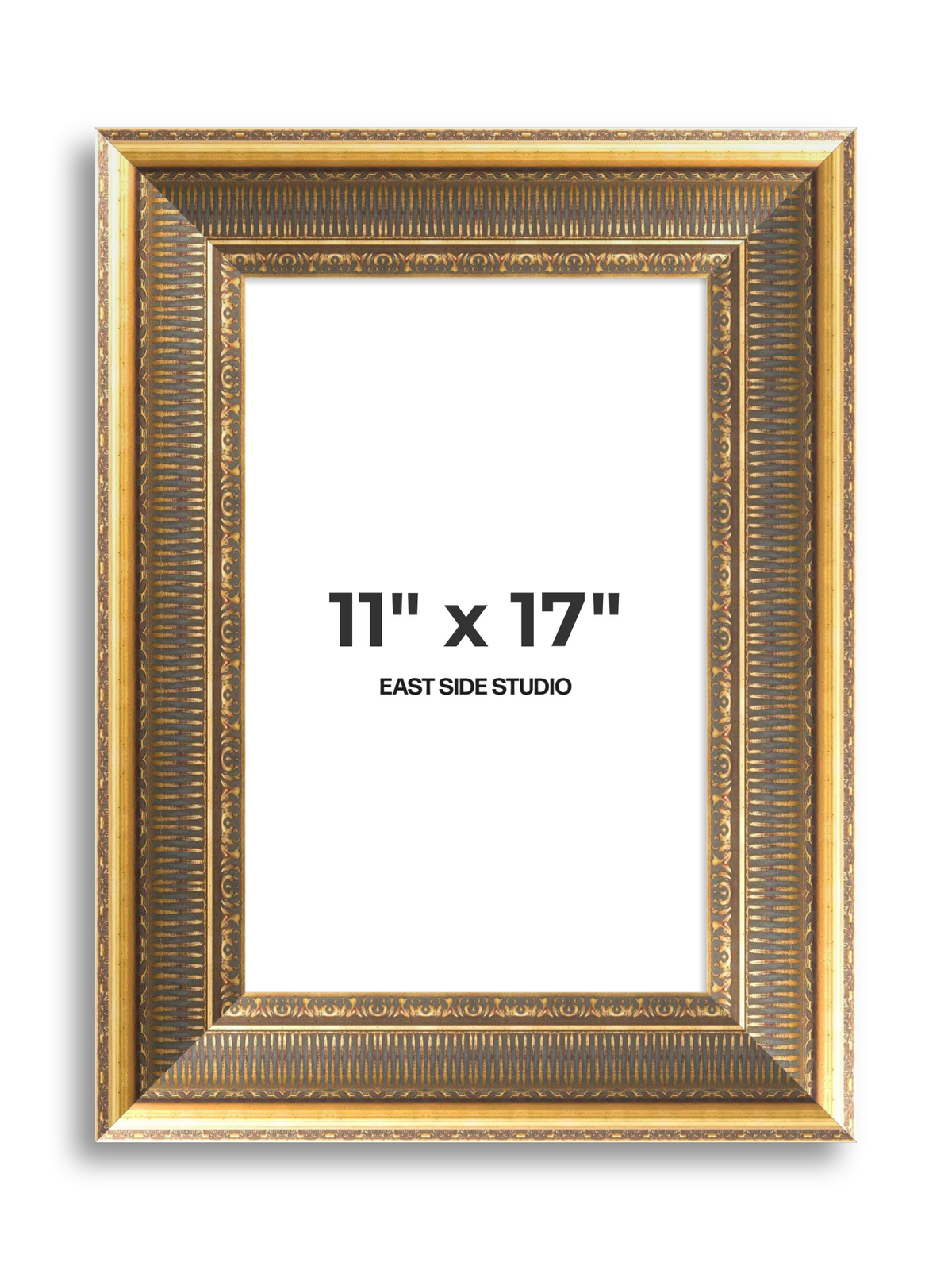 Cornice Grand Aged Gold 11" x 17" picture frame