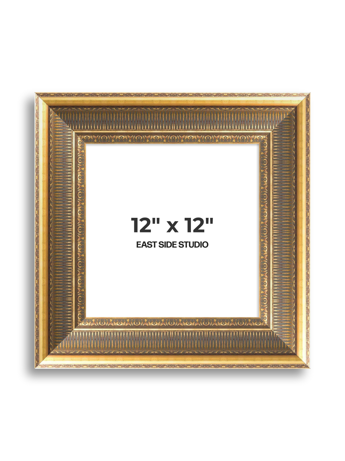 Cornice Grand Aged Gold 12" x 12" picture frame