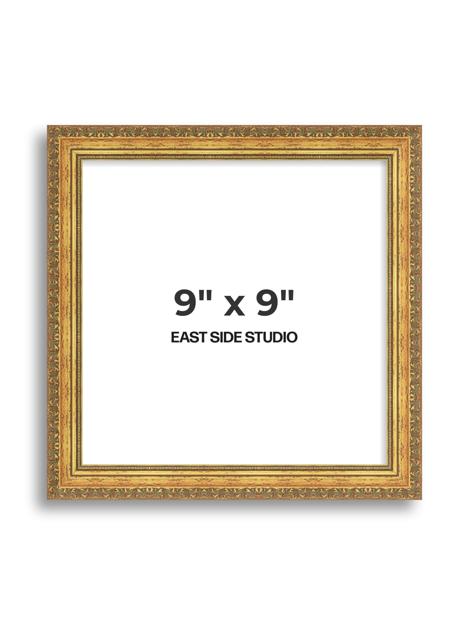 Ornate Gold 9" x 9" picture frame